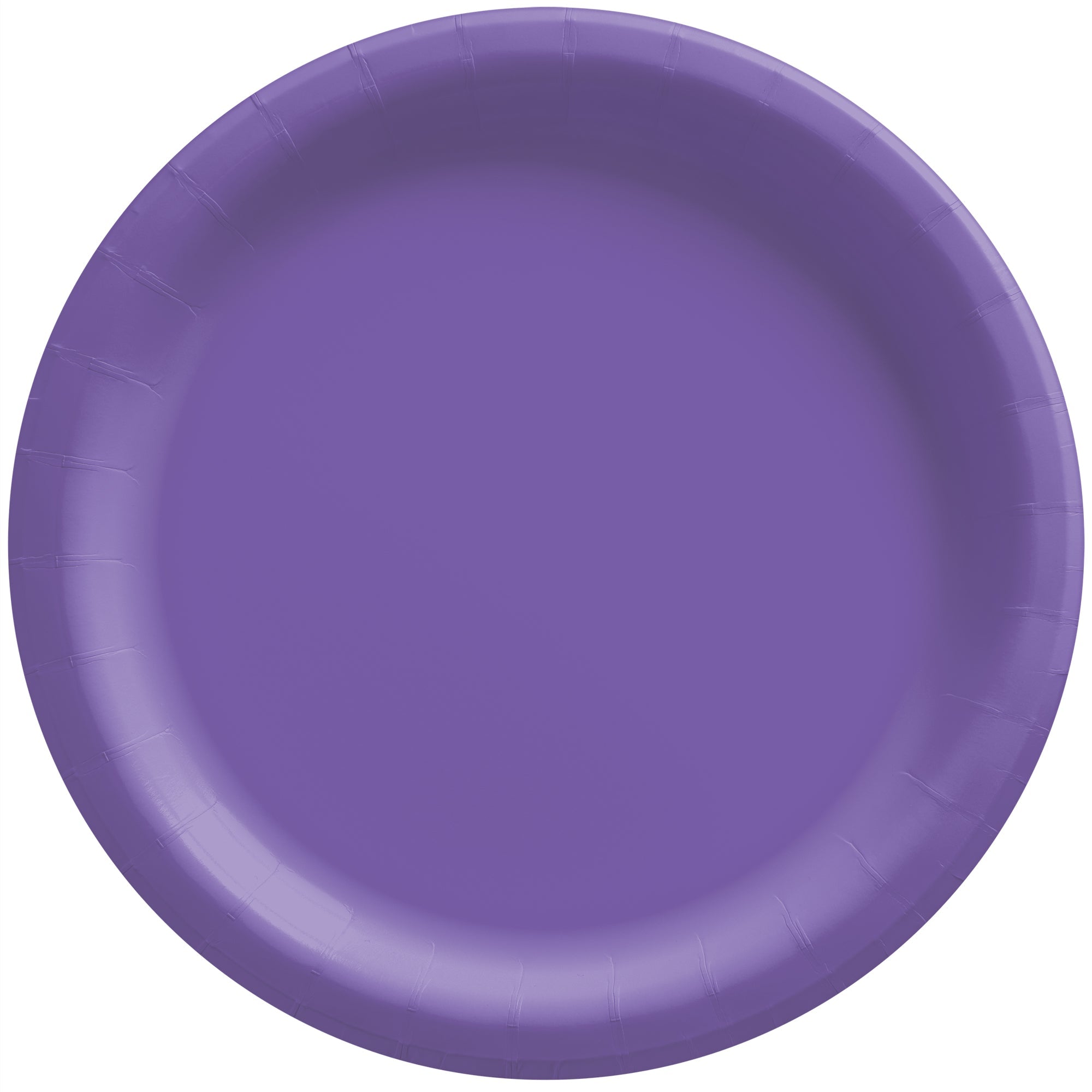 Round Paper Plates  New Purple  20 pcs  6.75in