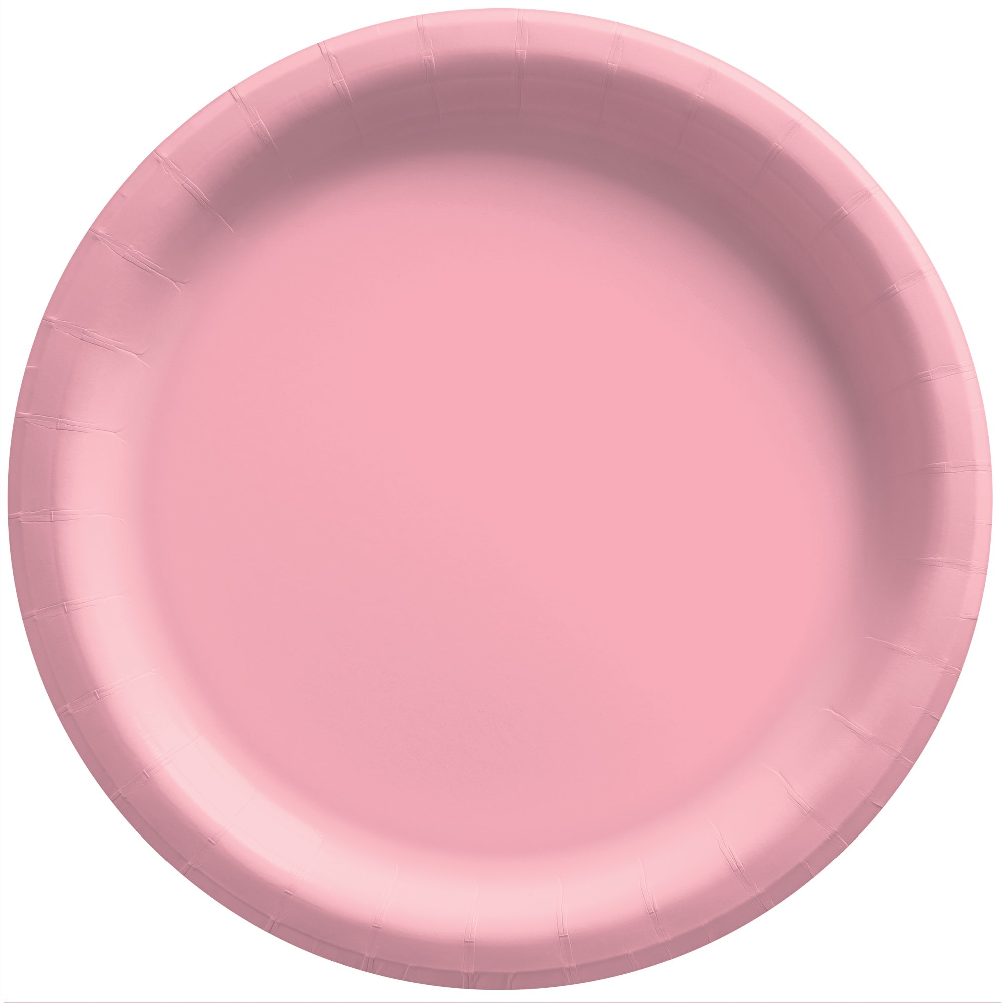 Round Paper Plates  New Pink  20 pcs  6.75in