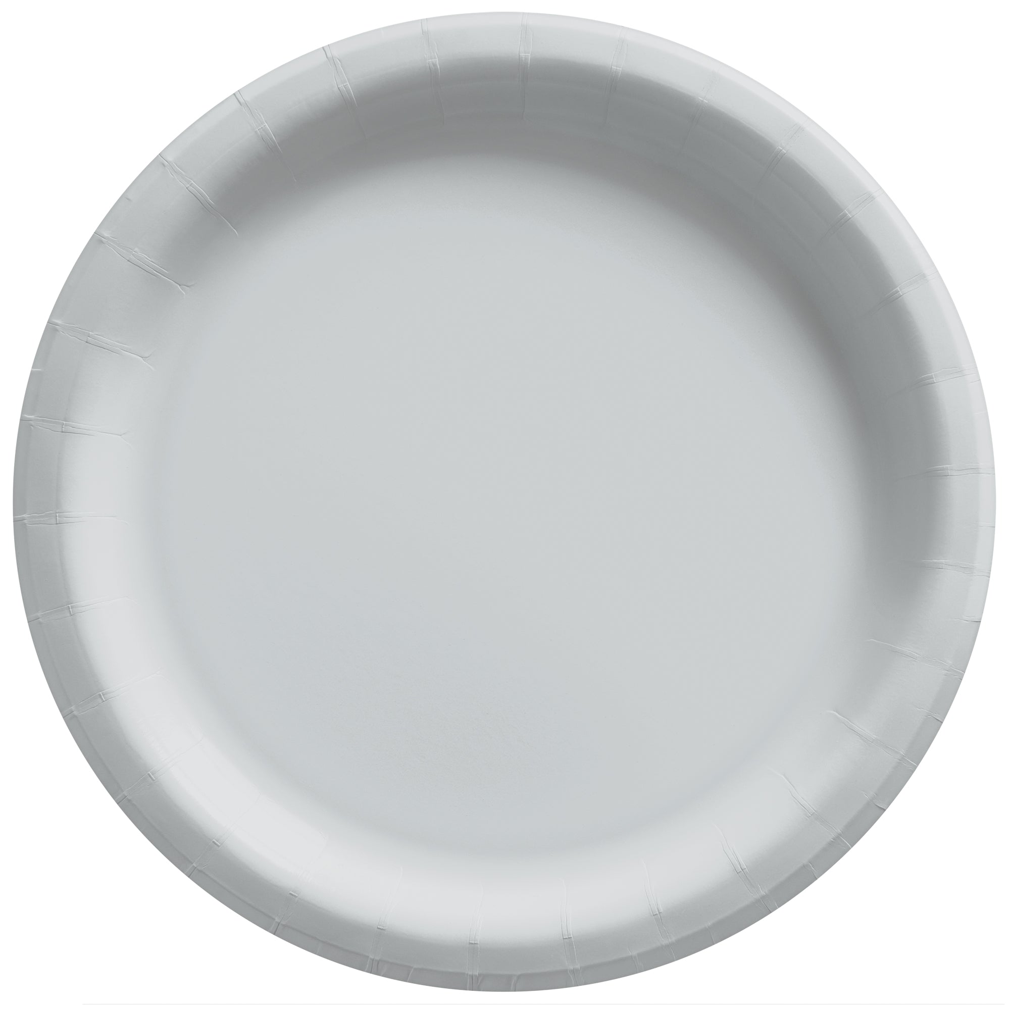 Round Paper Plates  Silver  20 pcs  6.75in