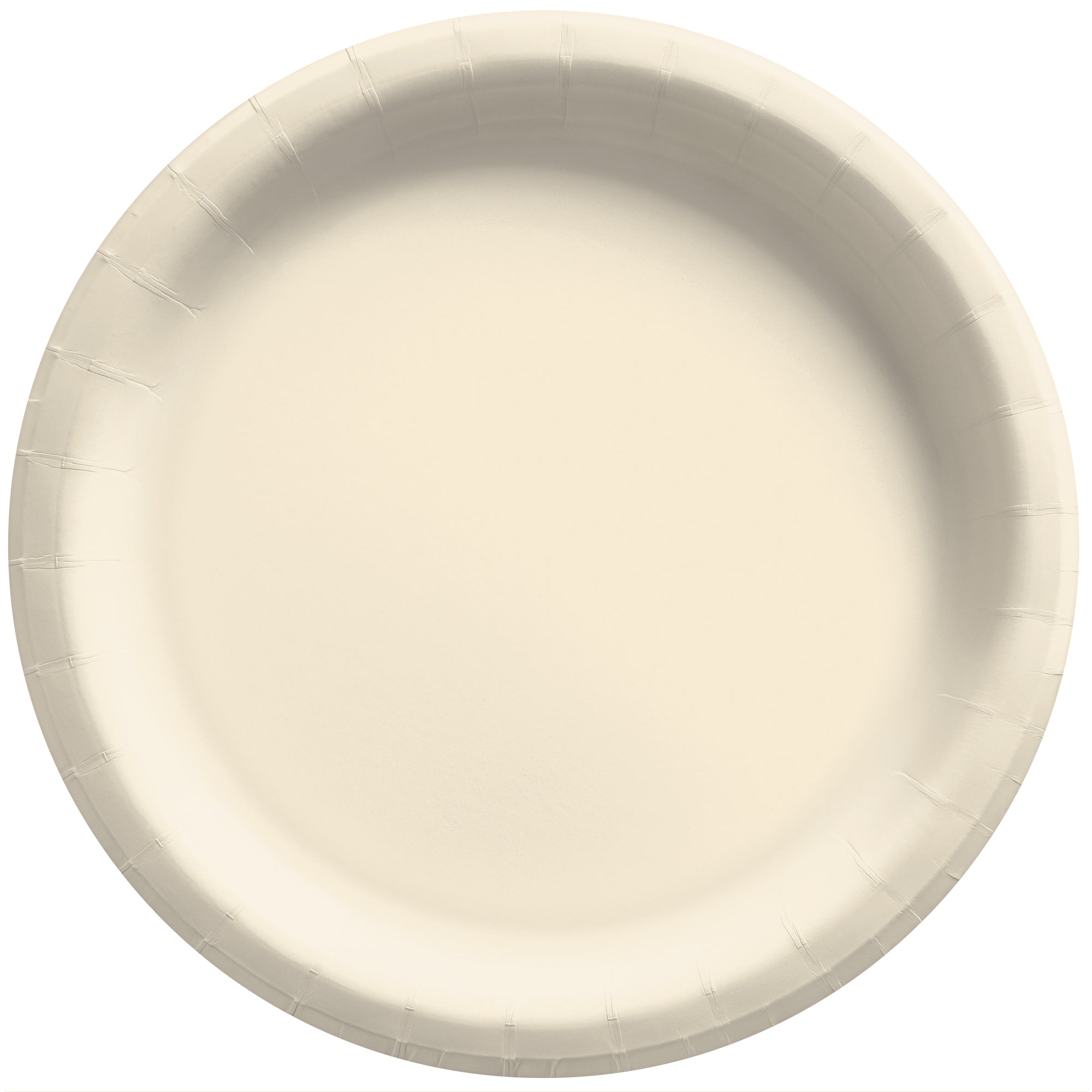 Round Paper Plates  Vanilla  20 pcs  6.75in