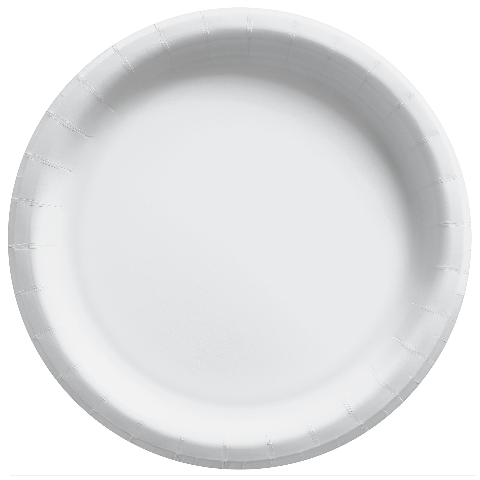 Round Paper Plates  Frosty White  20 pcs  8.5in