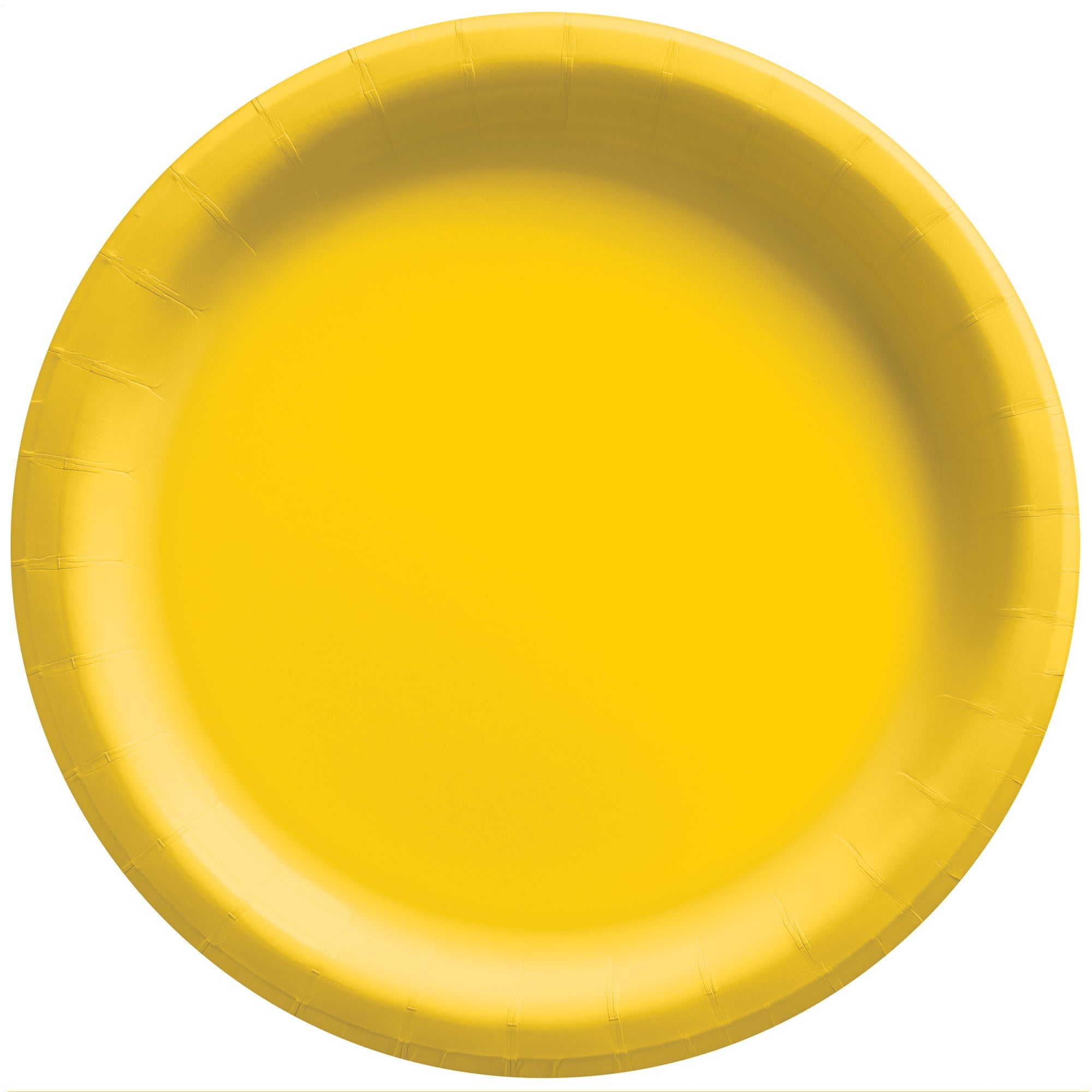 Round Paper Plates  Yellow Sunshine  20 pcs  8.5in