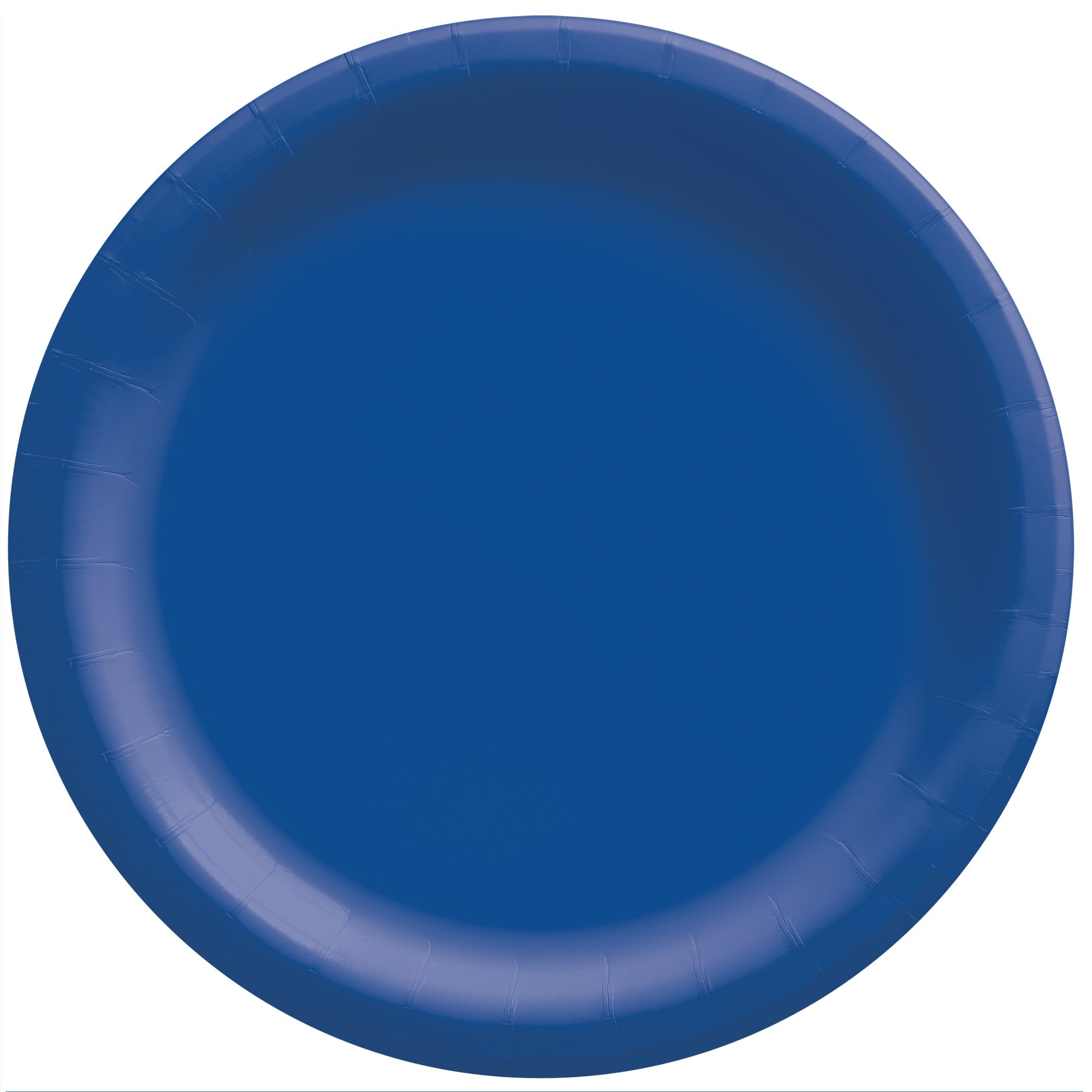 Round Paper Plates  Bright Royal Blue  20 pcs  8.5in