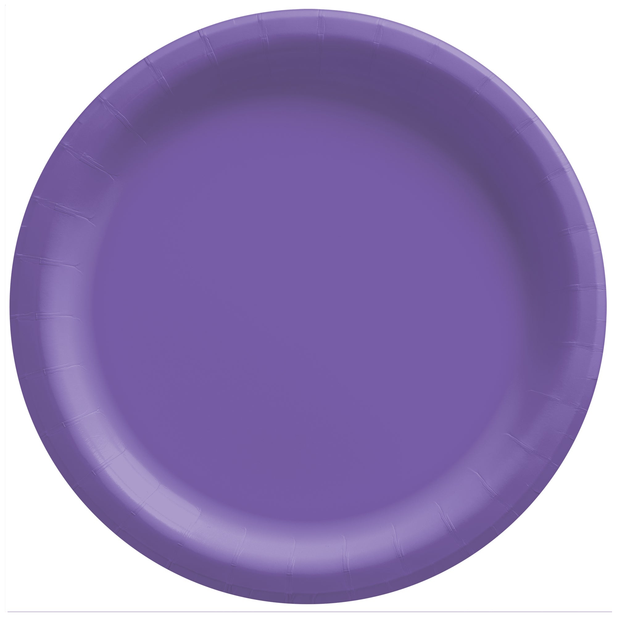 Round Paper Plates  New Purple  20 pcs  8.5in