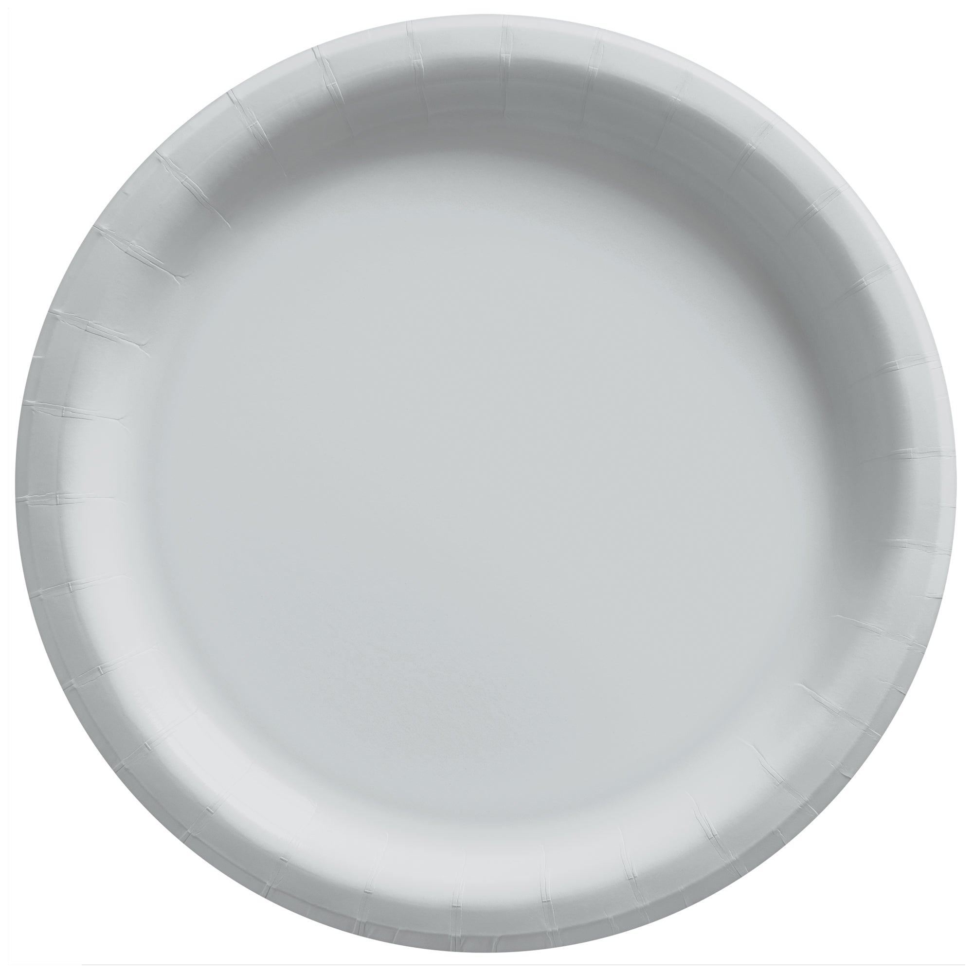 Round Paper Plates  Silver  20 pcs  8.5in