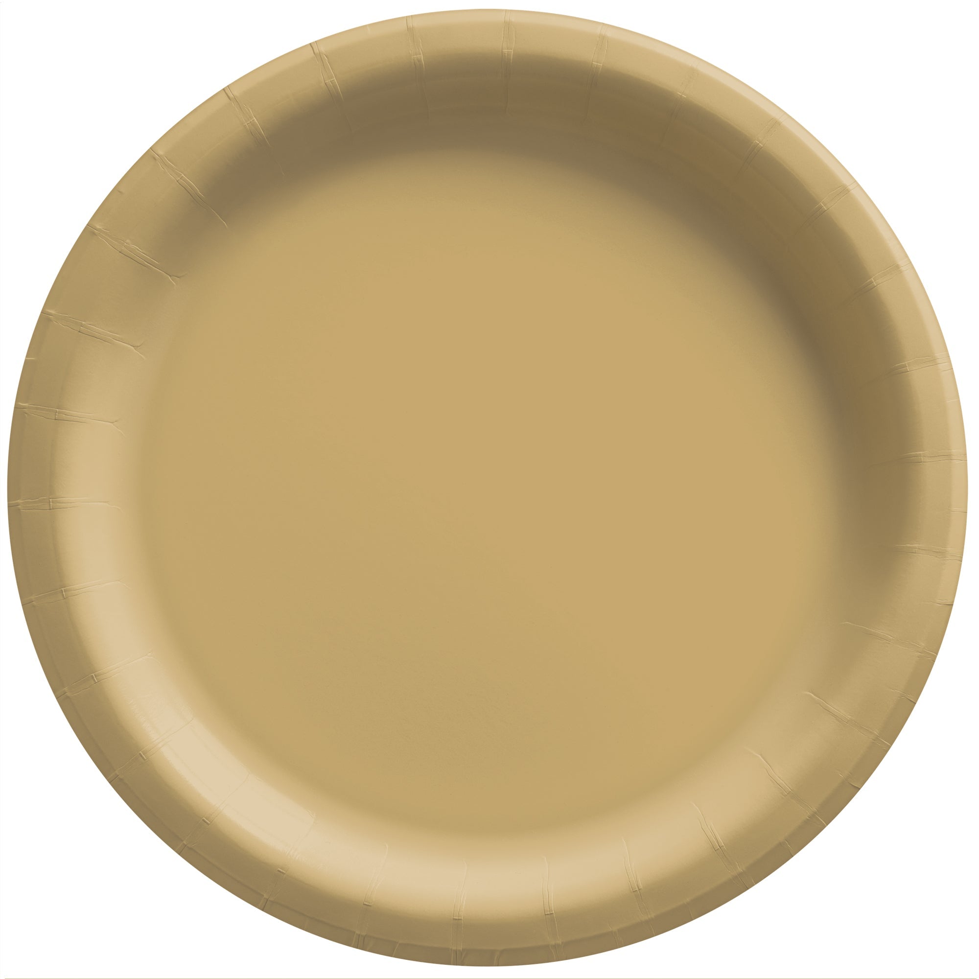 Round Paper Plates  Gold  20 pcs  8.5in