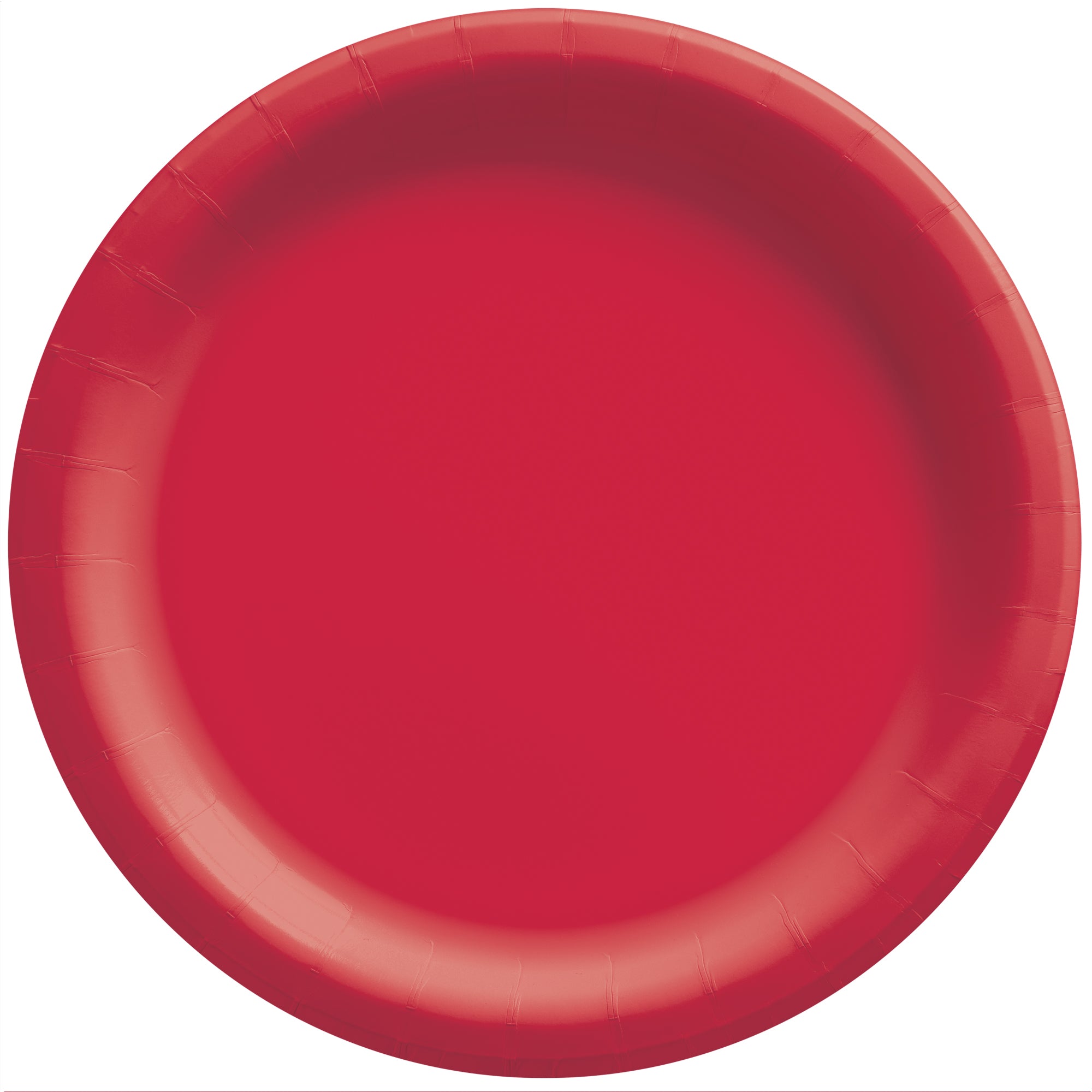Round Paper Plates  Apple Red  20 pcs  8.5in