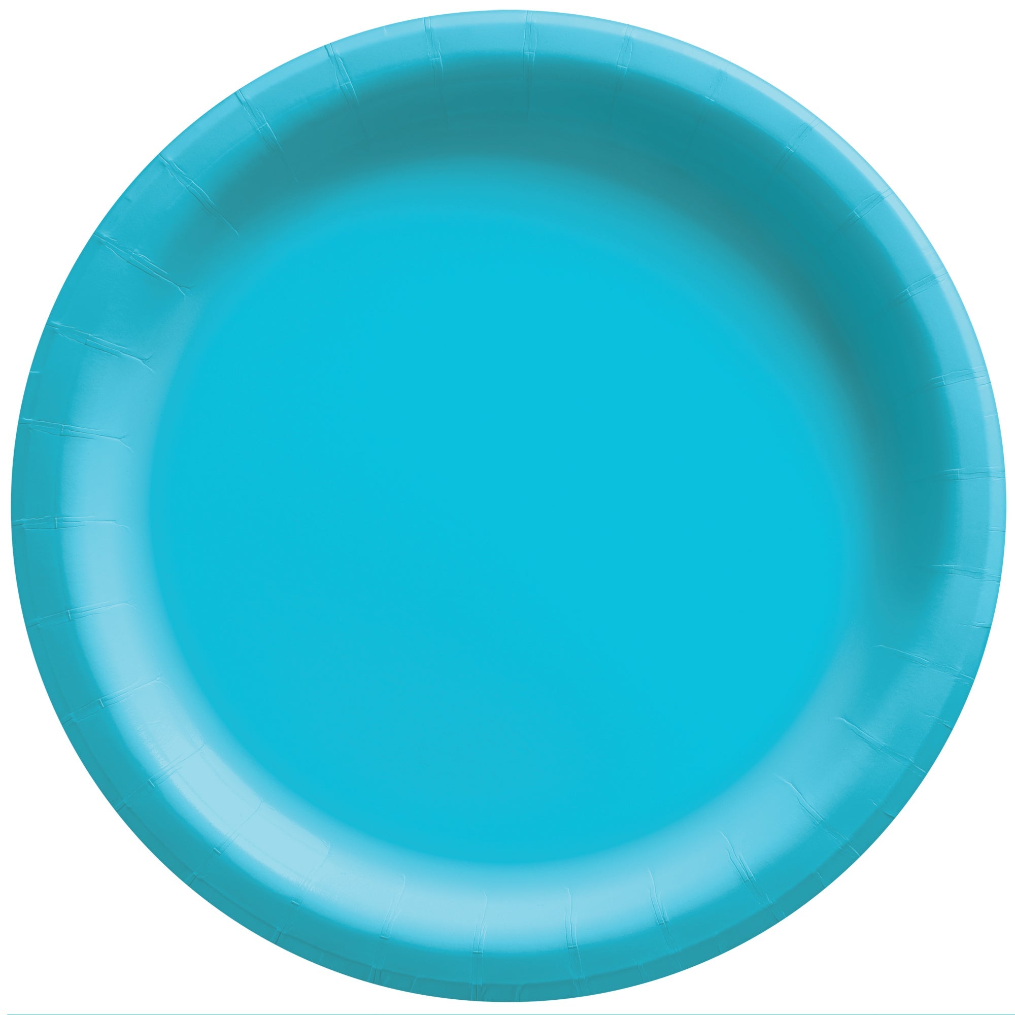 Round Paper Plates  Caribbean Blue  20 pcs  8.5in
