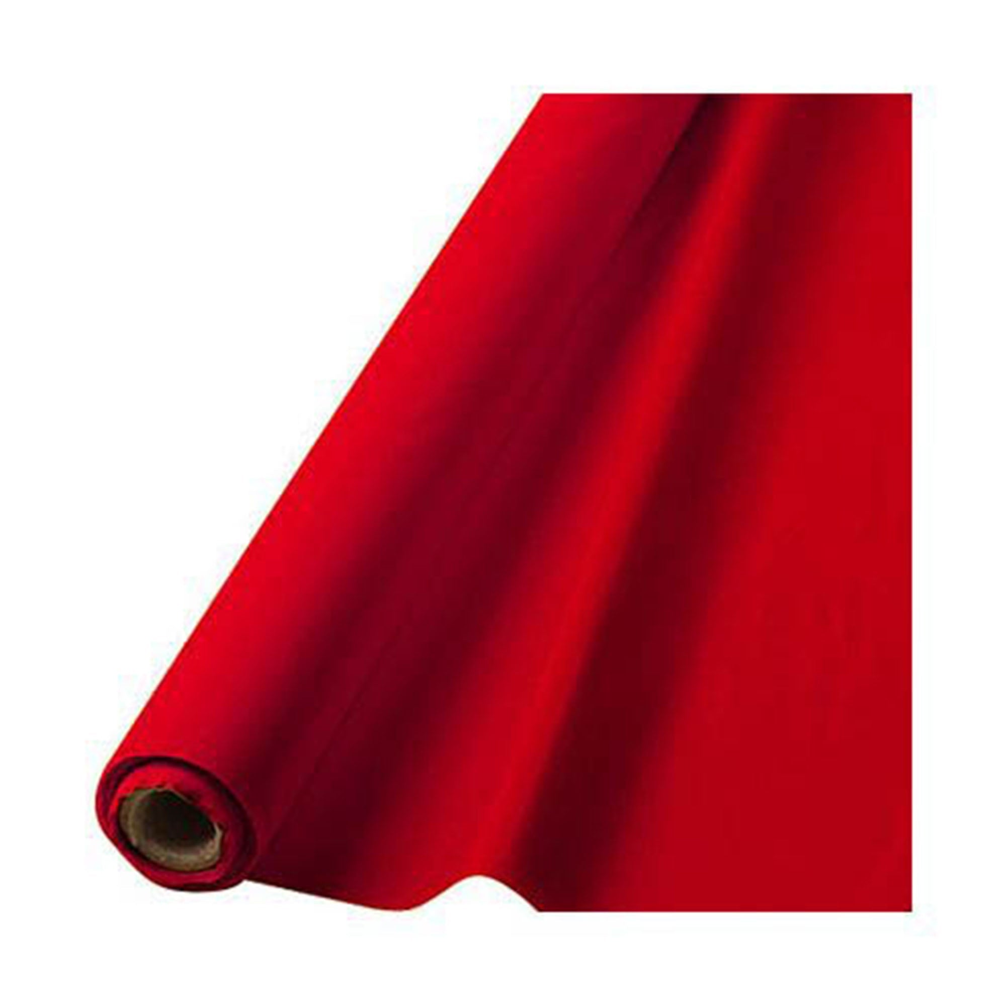 Plastic Table Roll  Apple Red  40inx100ft
