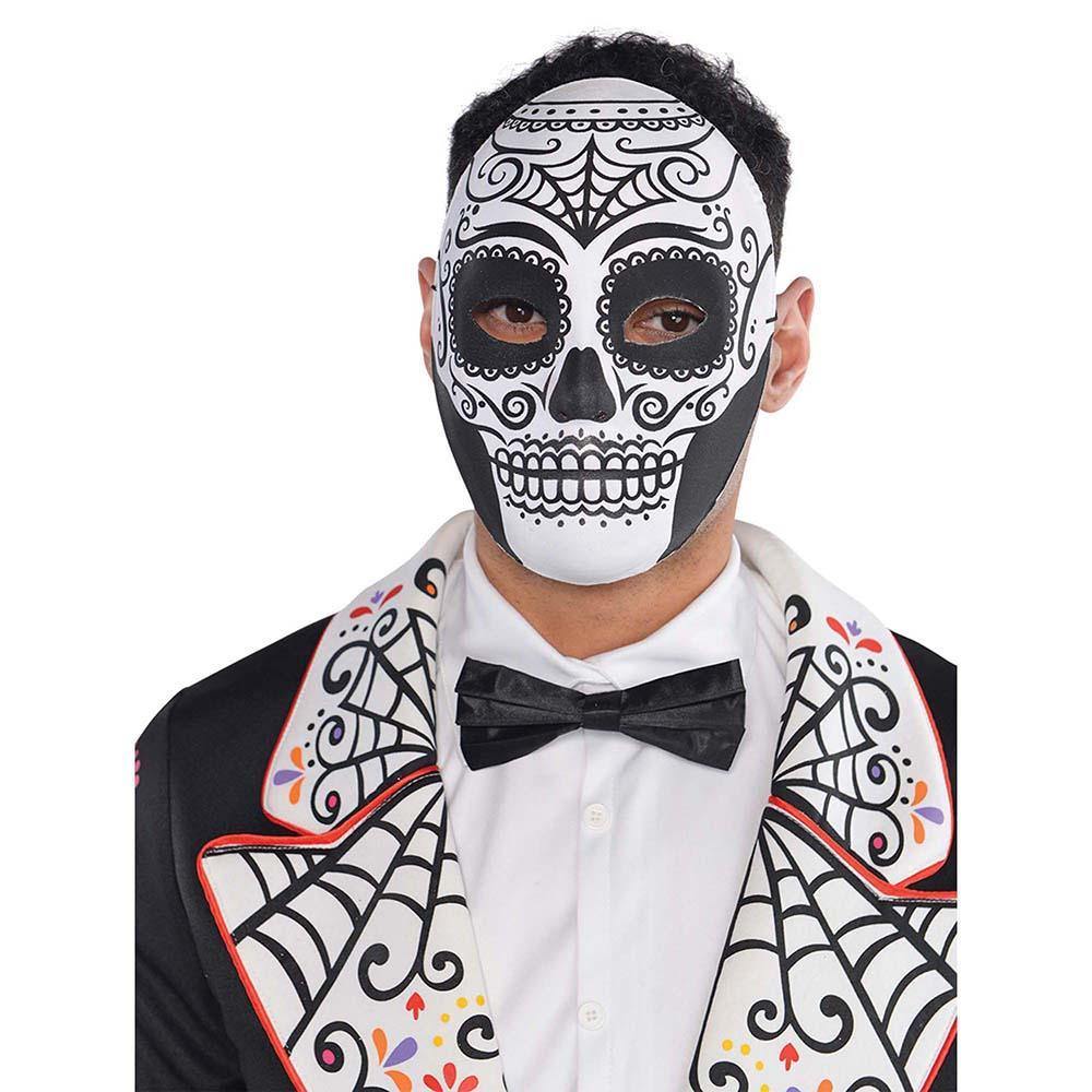 Day of the Dead Mask - Halloween Costume Accessories - Dollar Max Depot