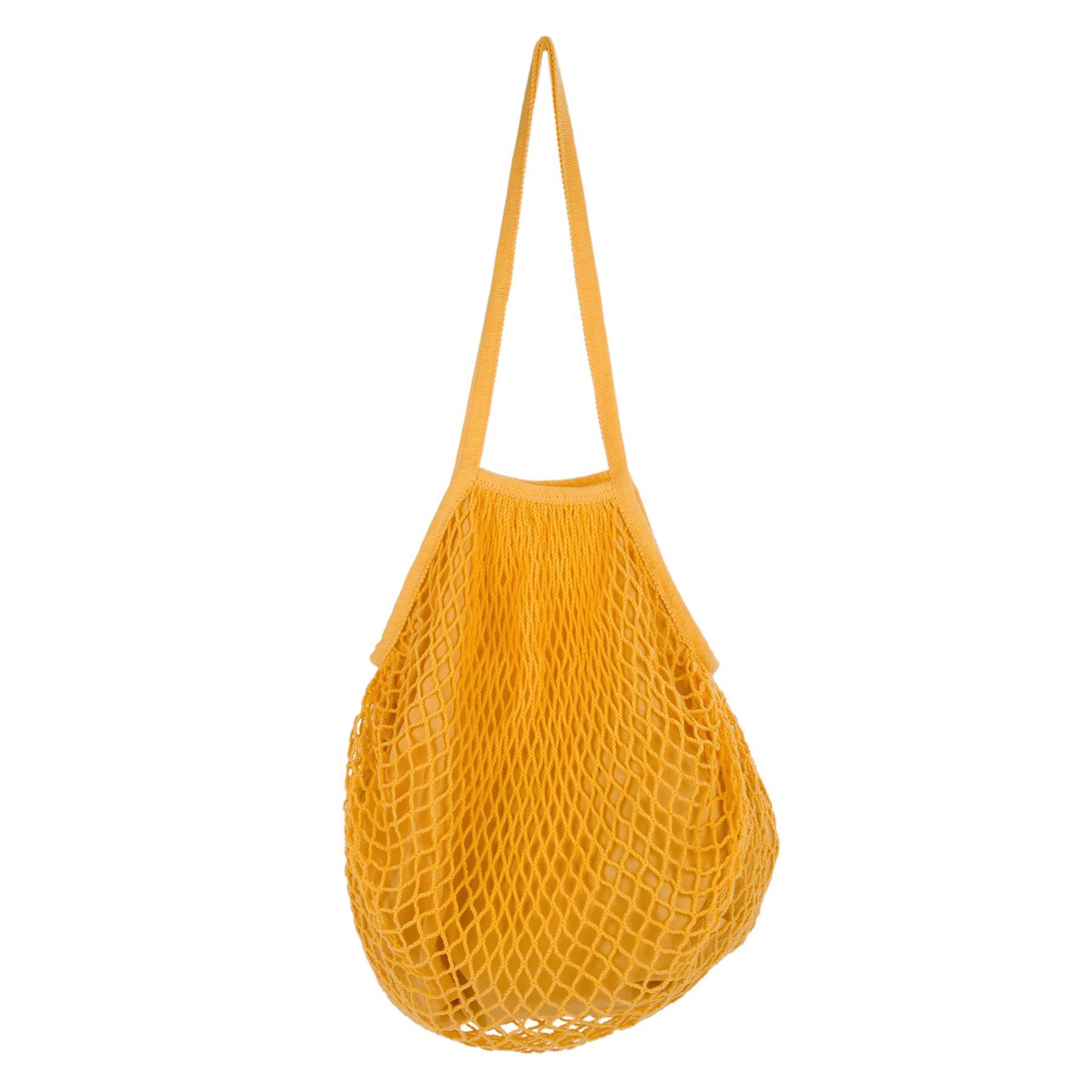 Yellow Net Bag with Lining 13x14in approx