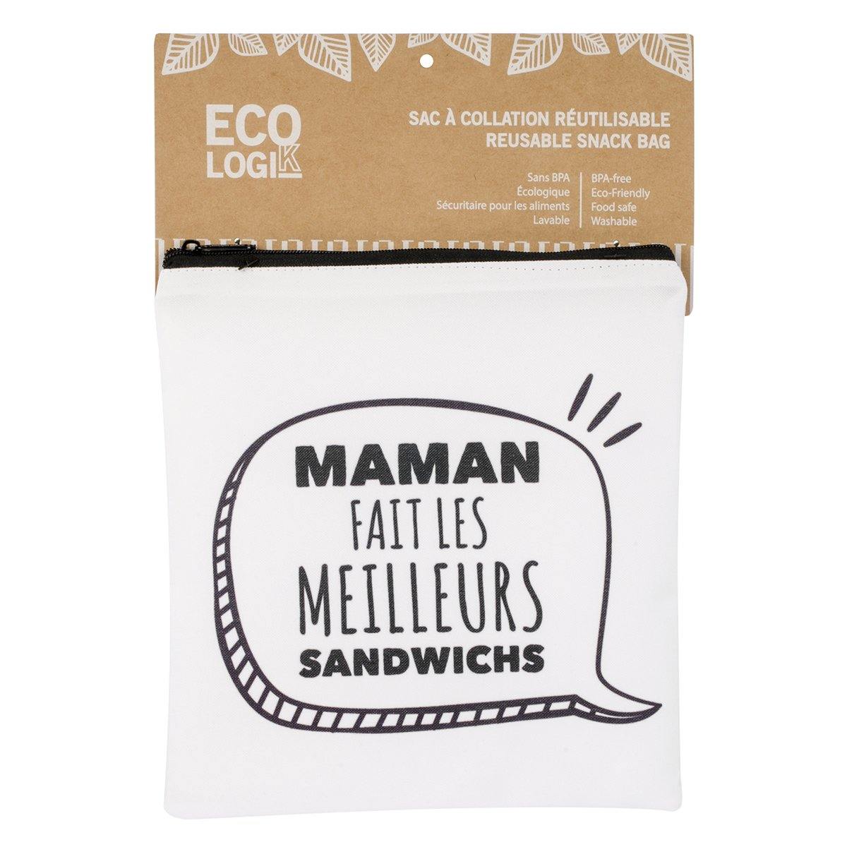Reusable Sandwich Bag - Maman 8 x 8 - Dollar Max Depot