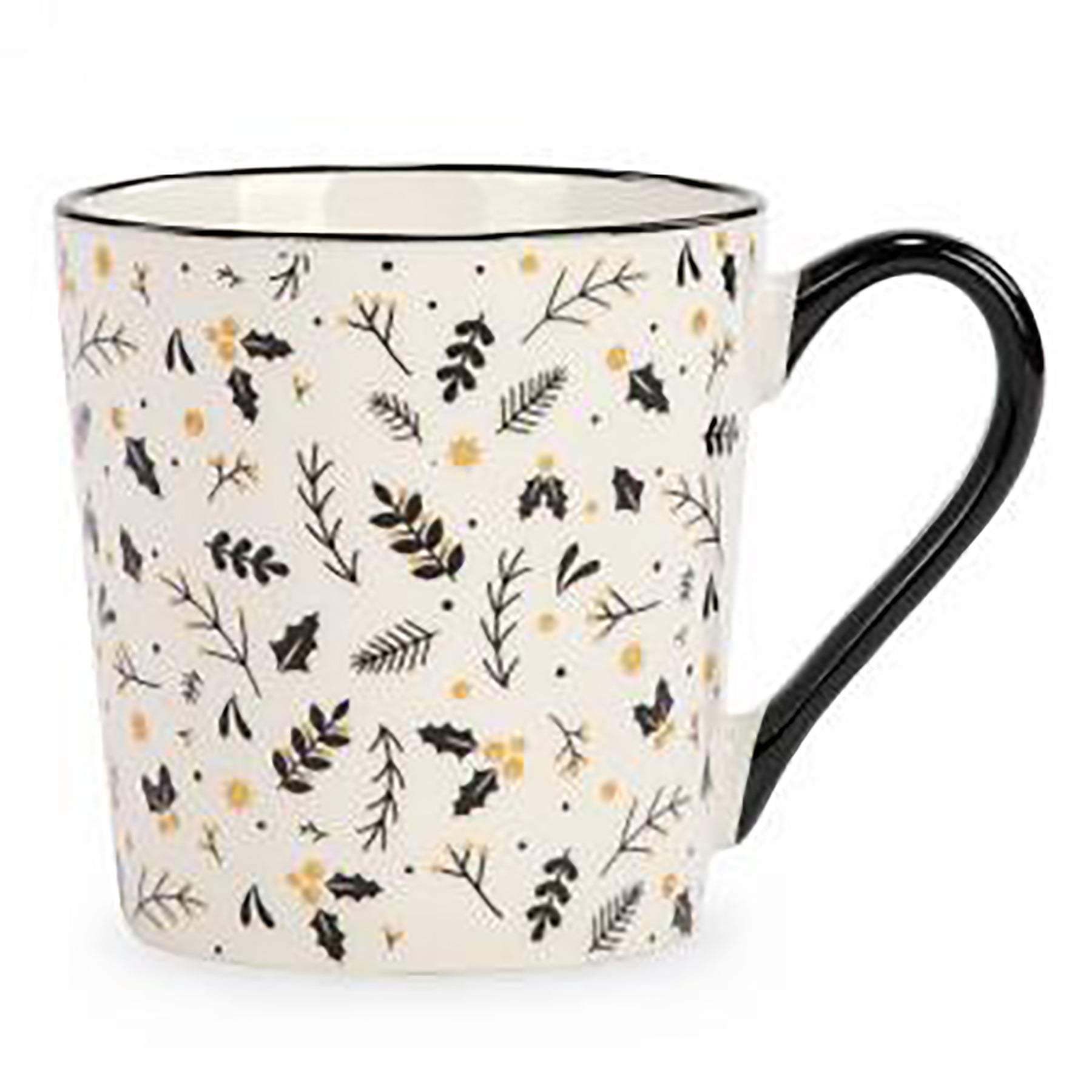 Christmas Mug Foliage Motif