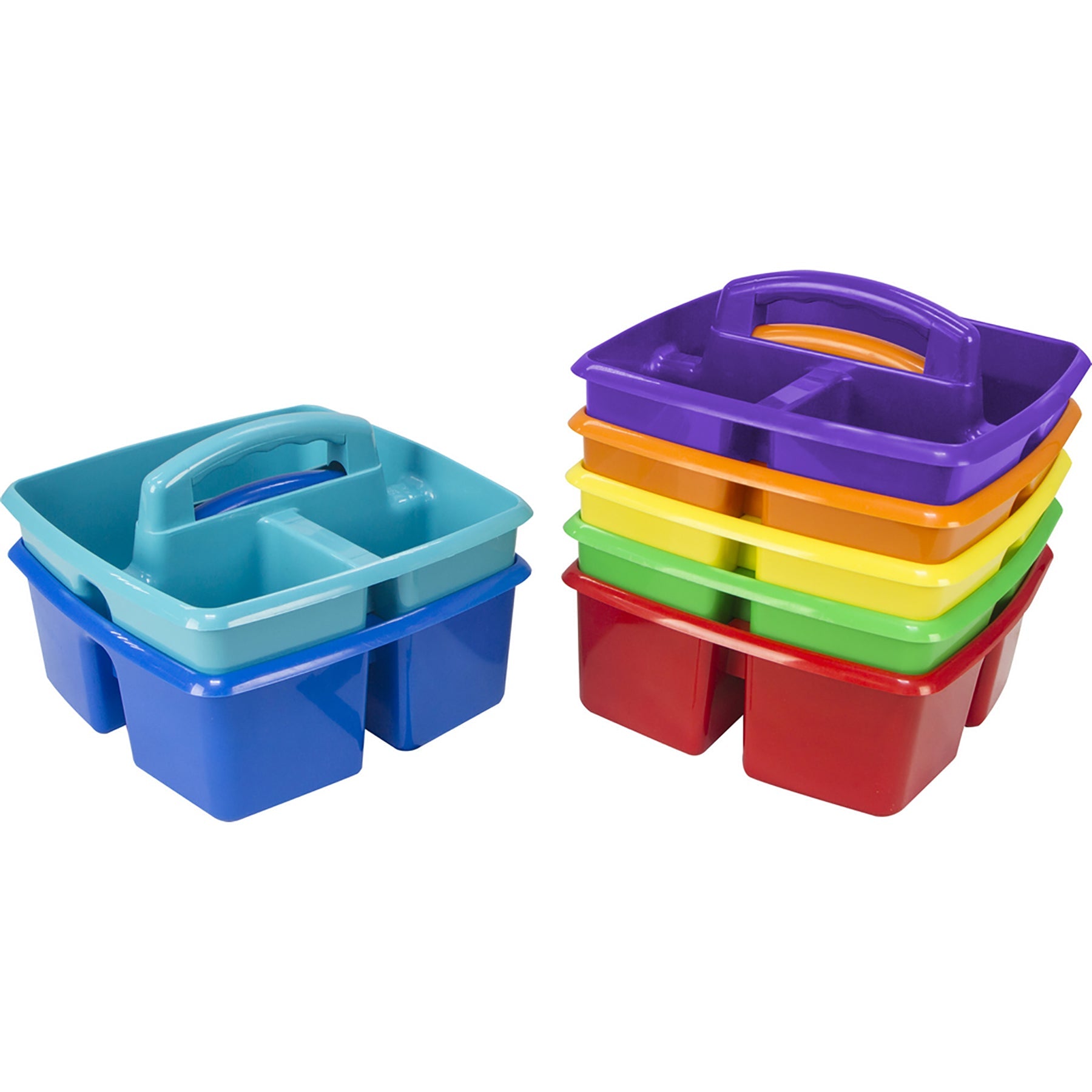 Storex Classroom Caddy with Handle Plastic 9x9x4in