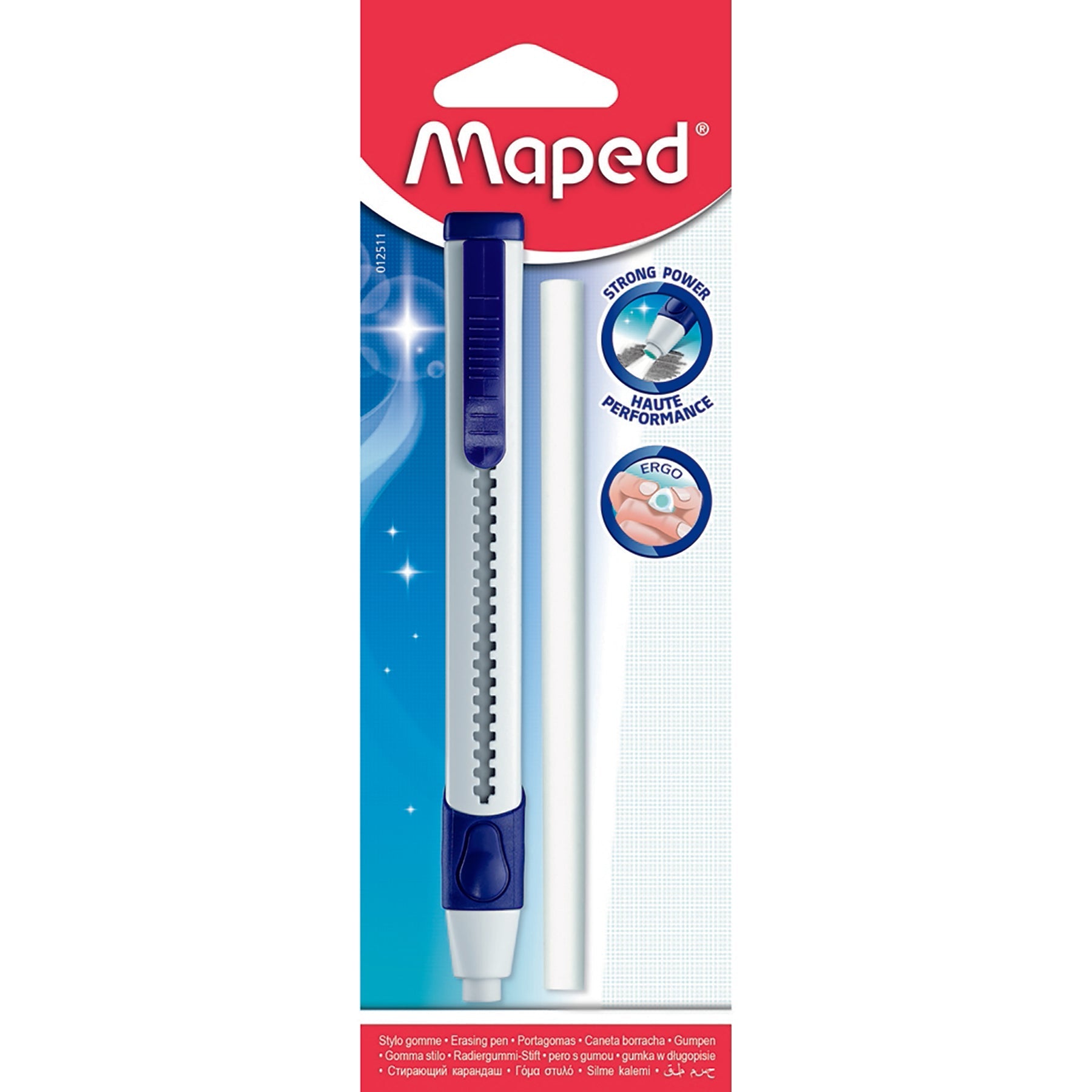 Maped Gom Pen Eraser and Refill 5.4in