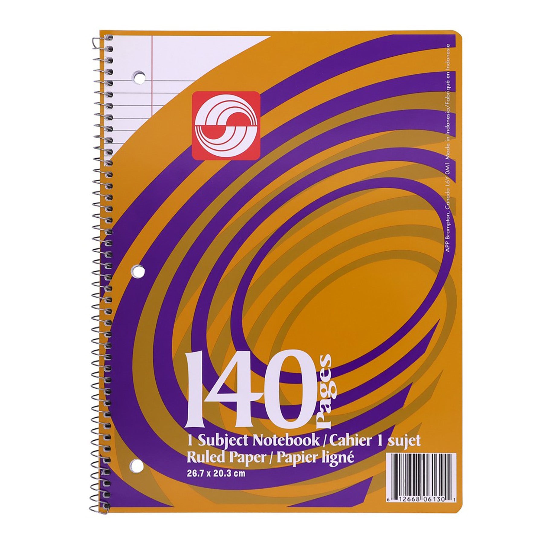 APP Coil Exercise Book 140 Lined Pages 10.5x8in