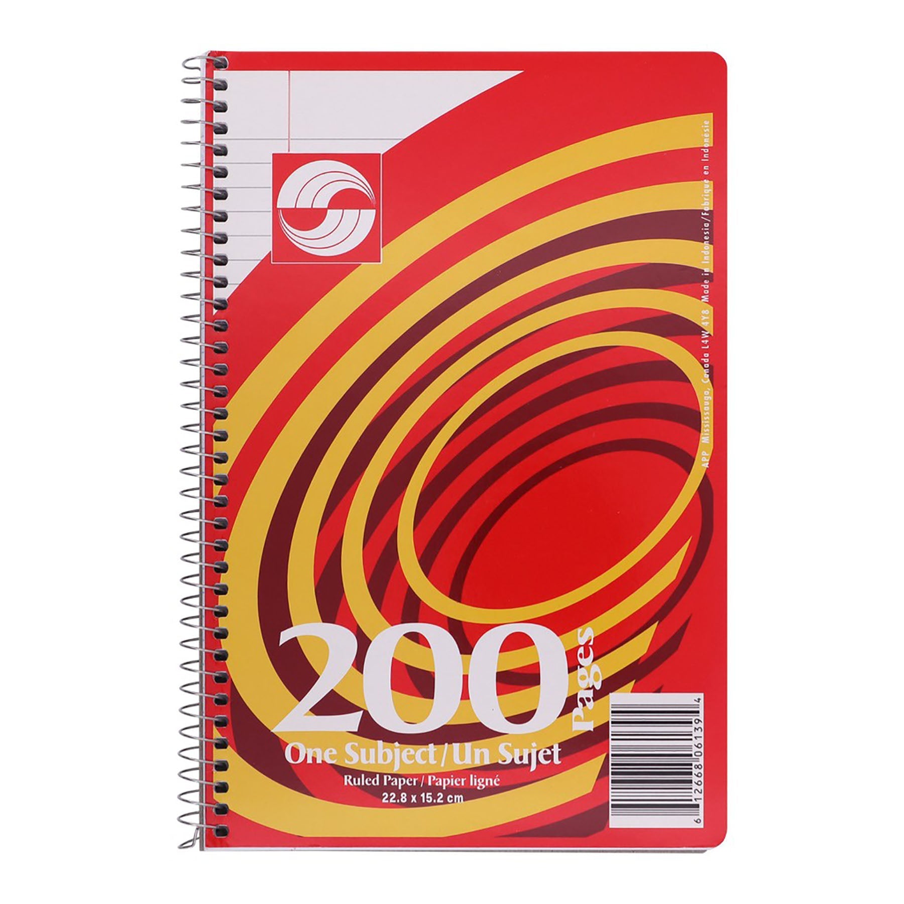 APP Coil Exercise Book 200 Lined Pages 9x6in