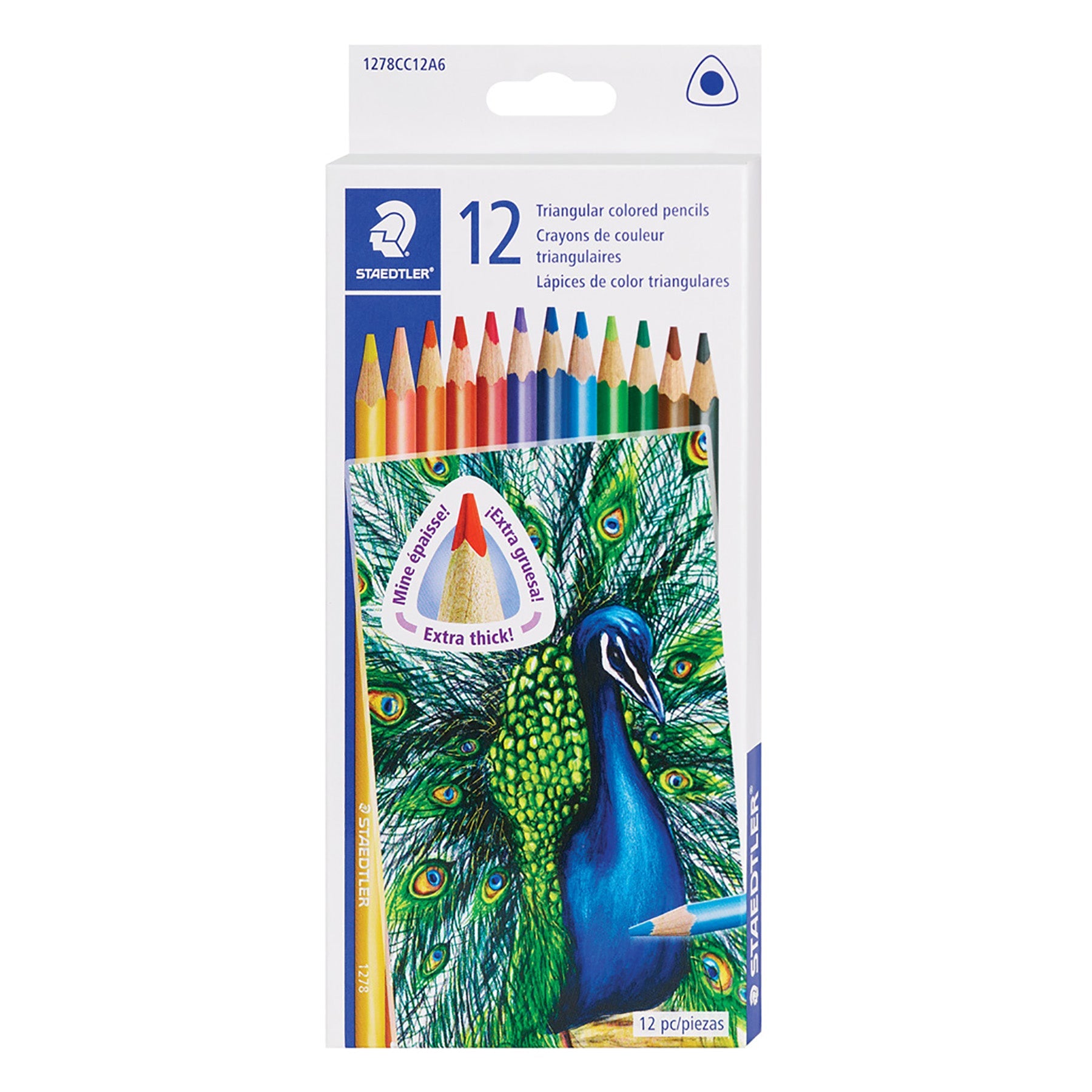 Staedtler 12 Colored Pencils Triangular