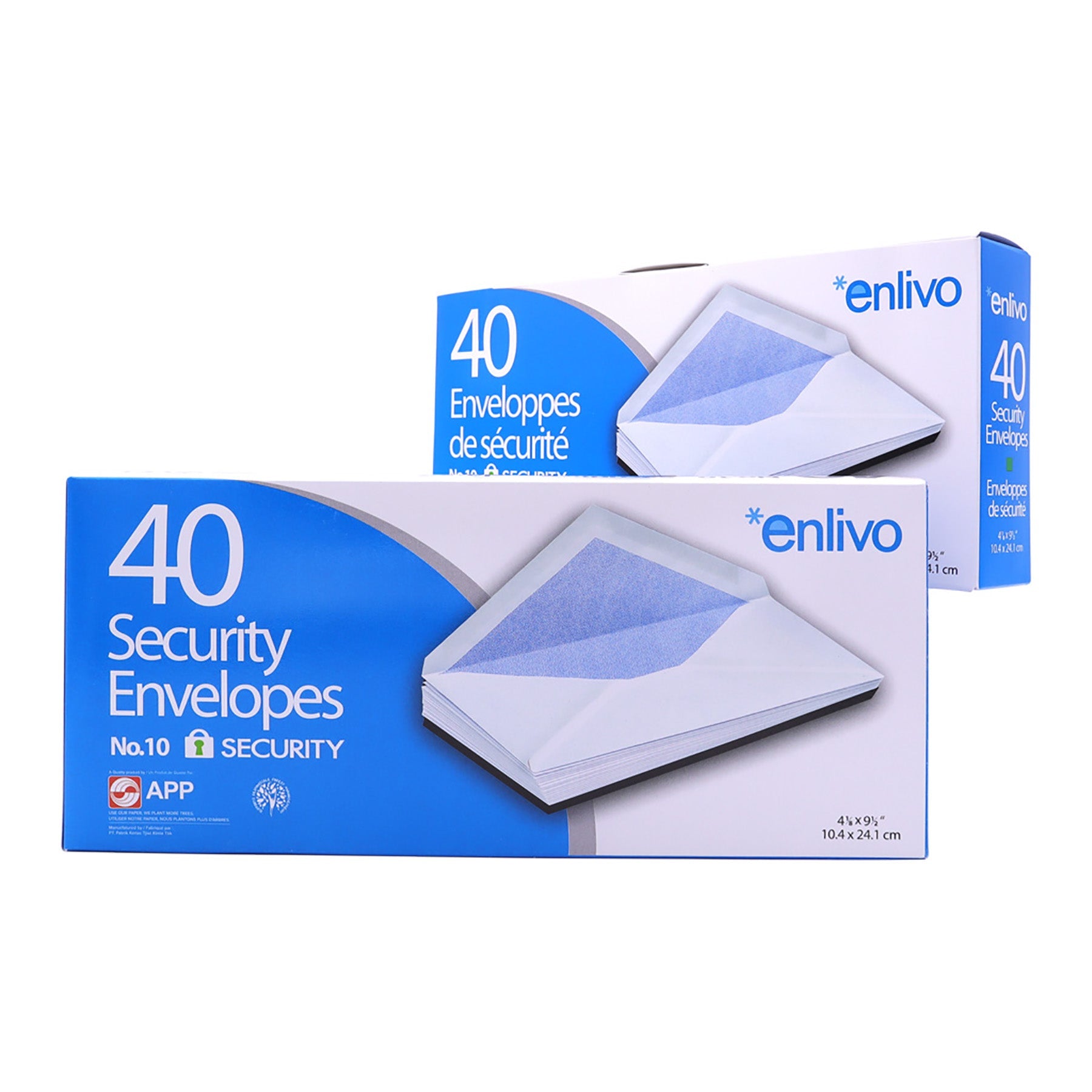 APP 40 Security Envelopes no 10 4.1x9.5in