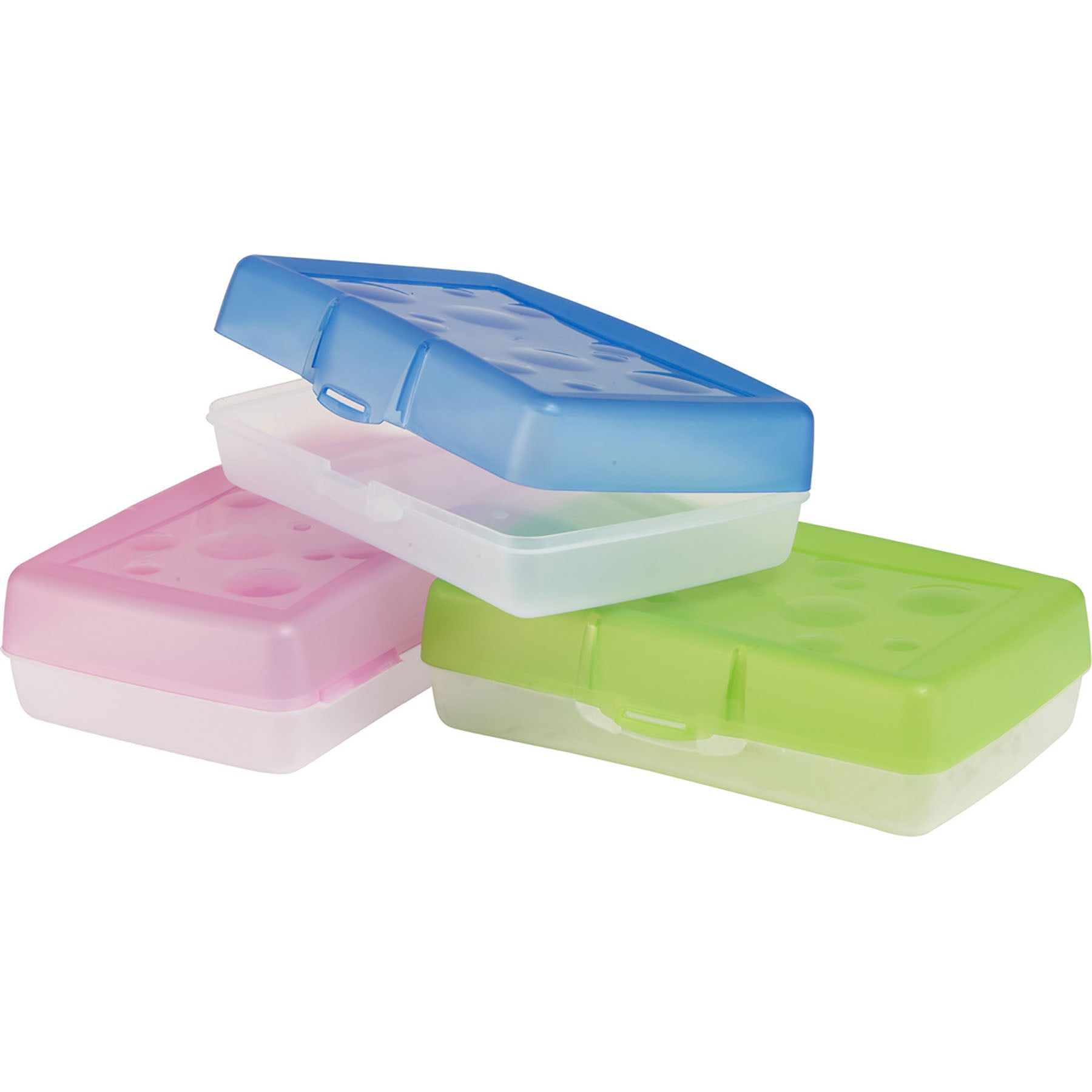 Storex Pencil Case Plastic Standard 8x5x2.5in