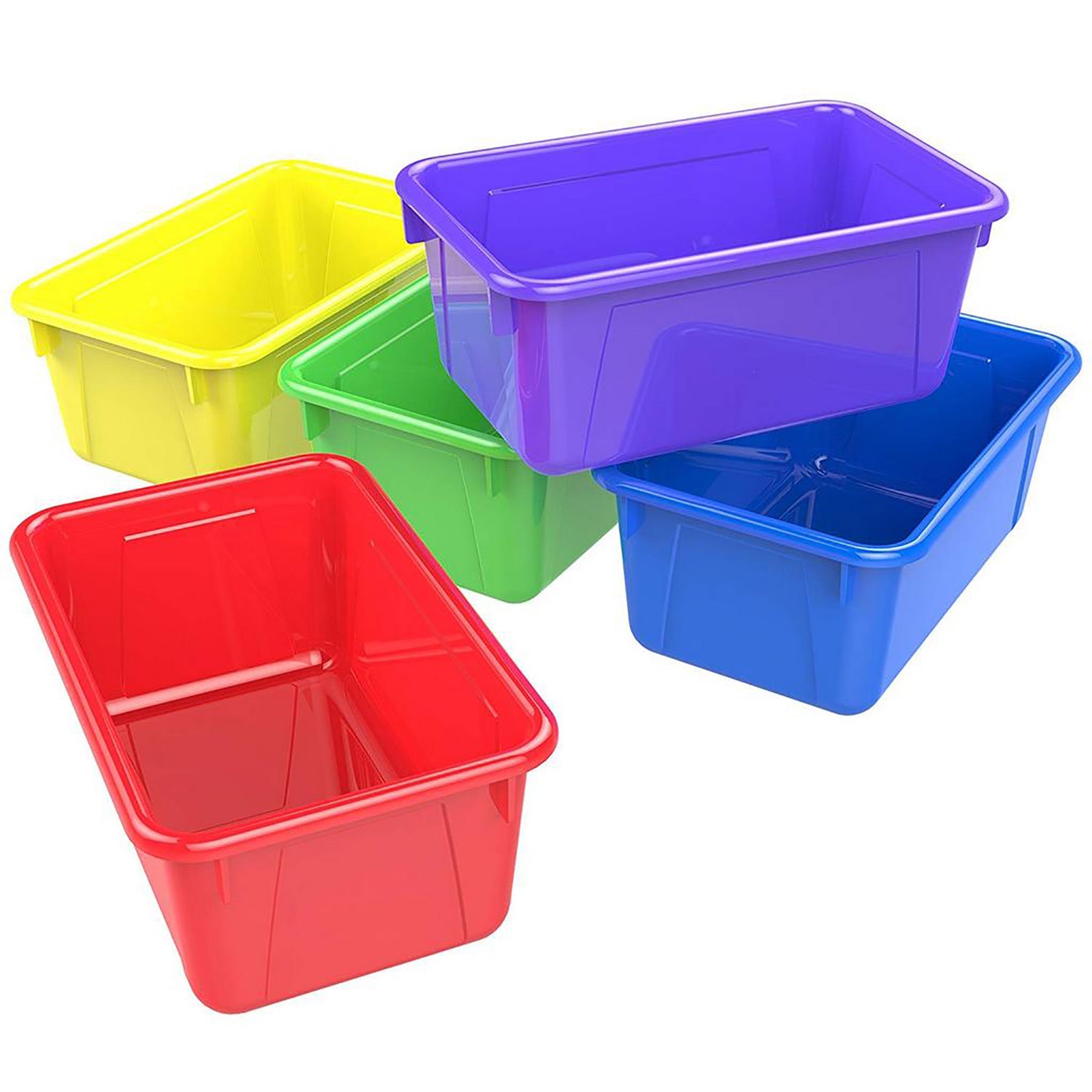 Storex Cubby Bin Plastic Small 12x7.5x5in