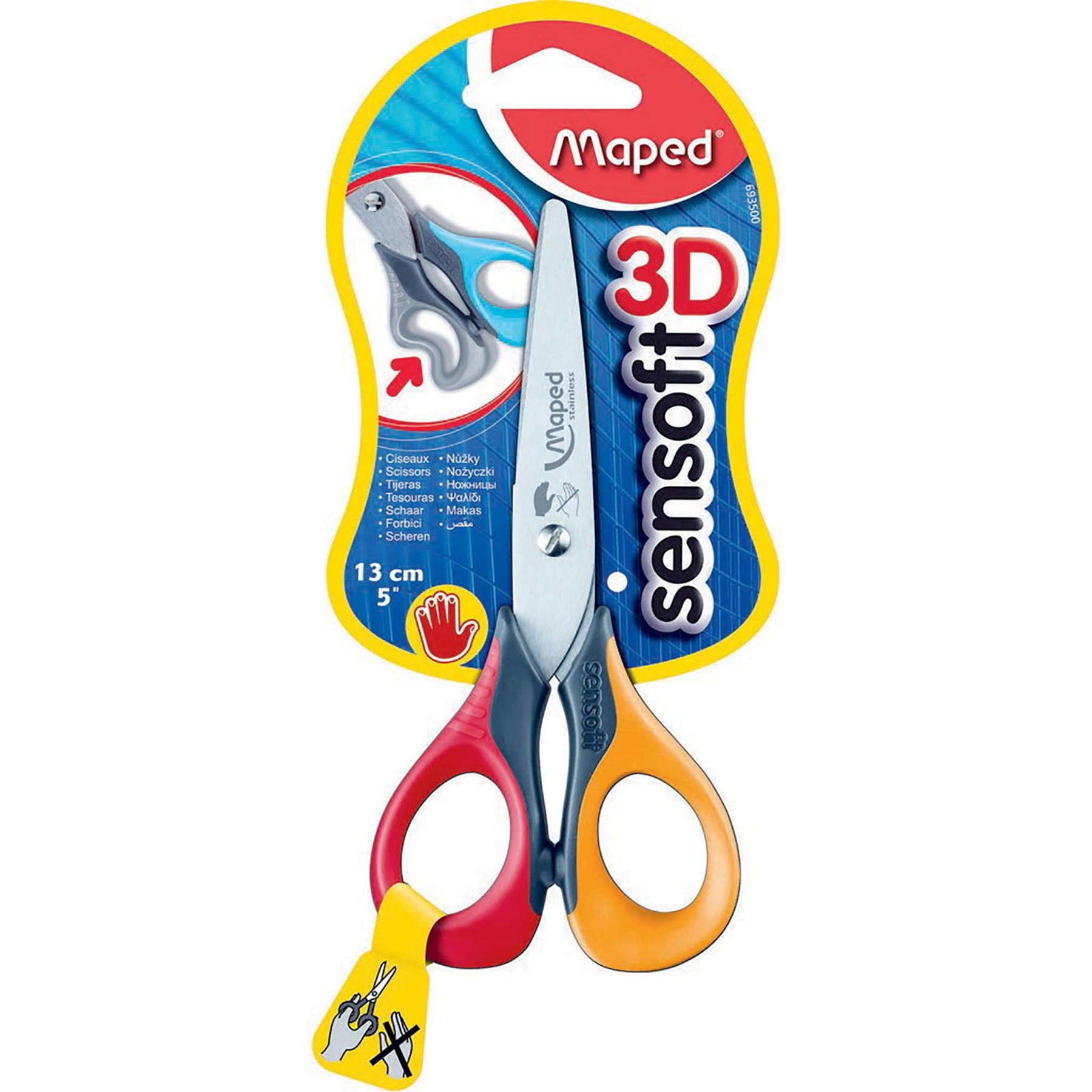 Maped Sensoft Scissor Left Handed 5in