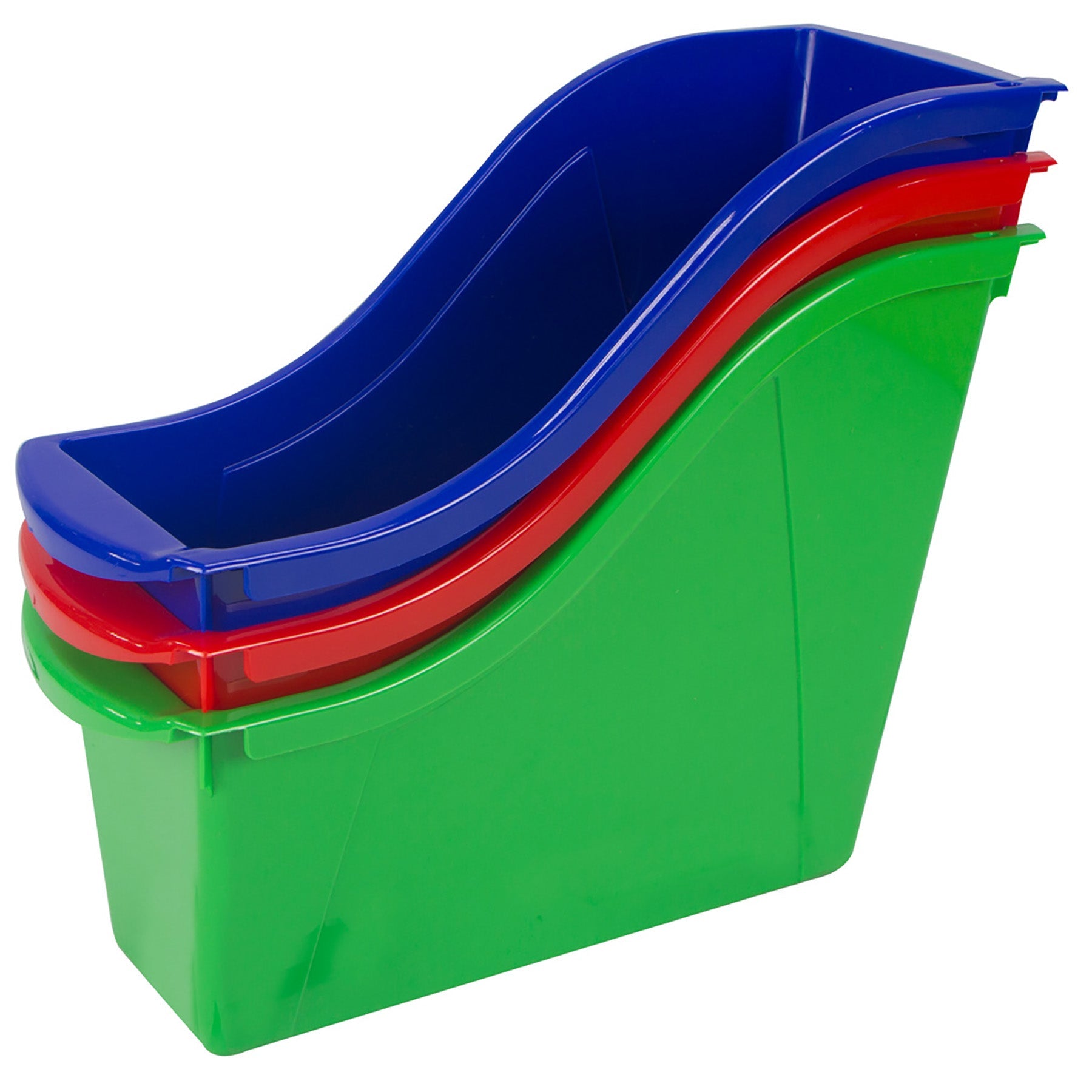 Storex Interlocking Book Bin Plastic Small 10.54.5x8.5in