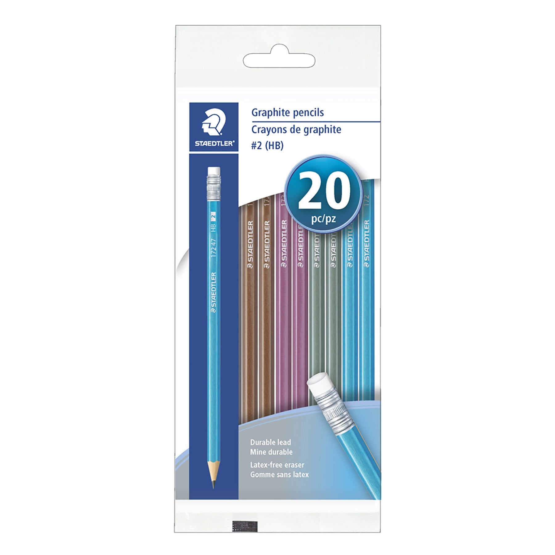 Staedtler 20 Graphite Pencils HB2 Metallic 