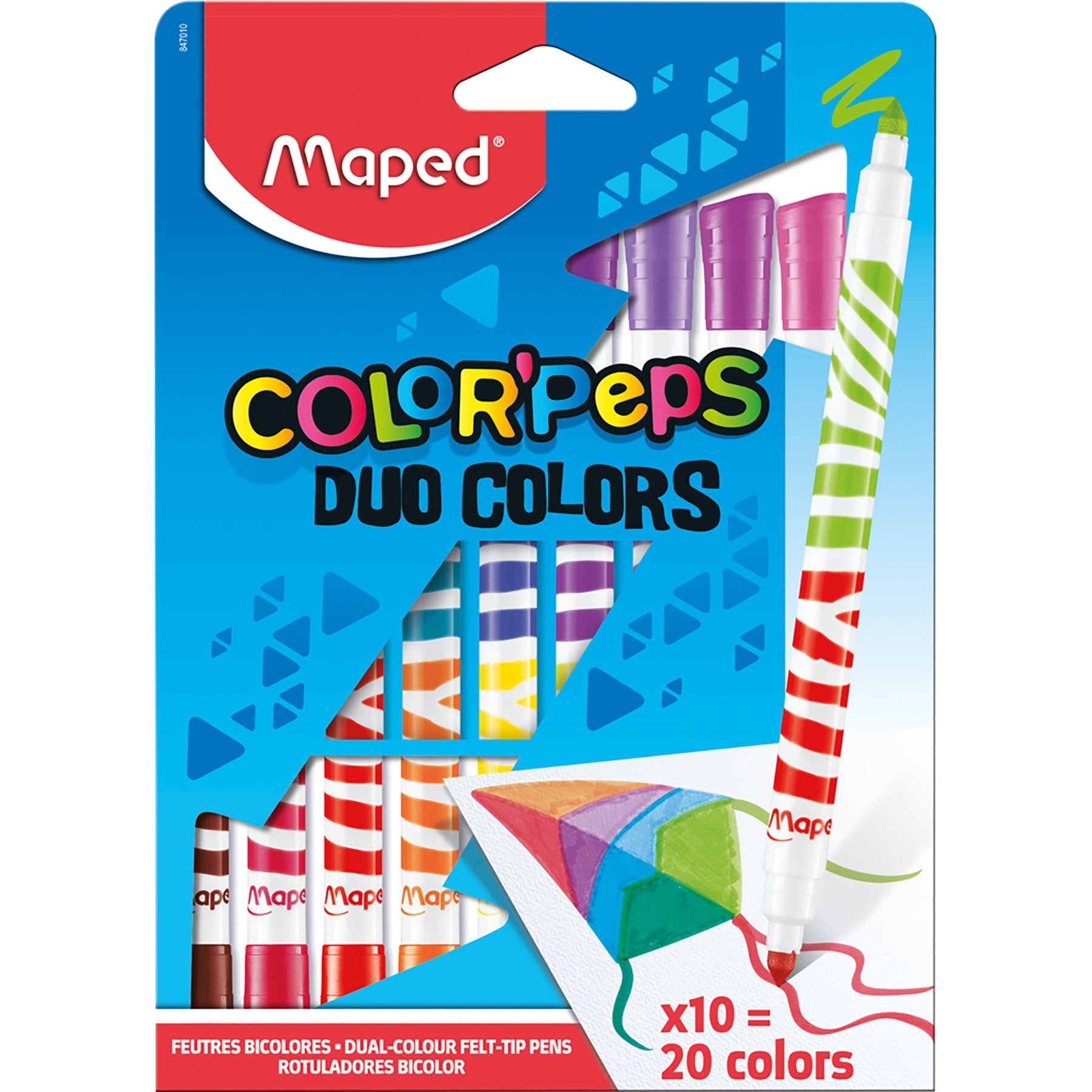Maped Color'Peps 10 Coloring Markers Dual-Color