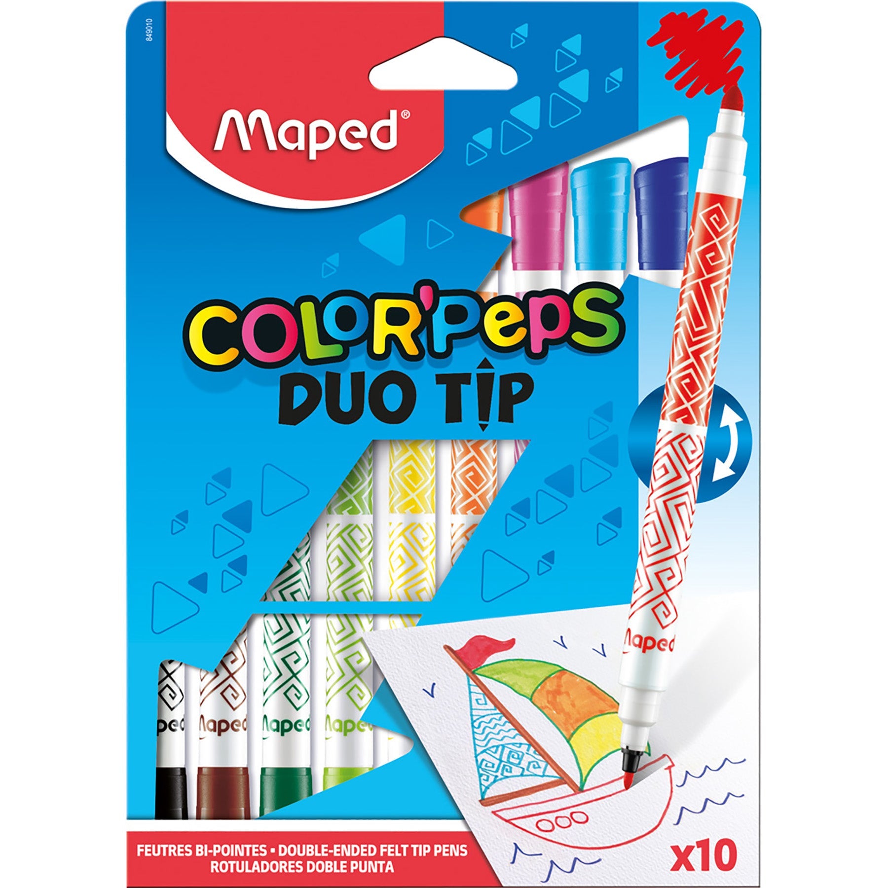 Maped Color'Peps 10 Coloring Markers Dual-Tip