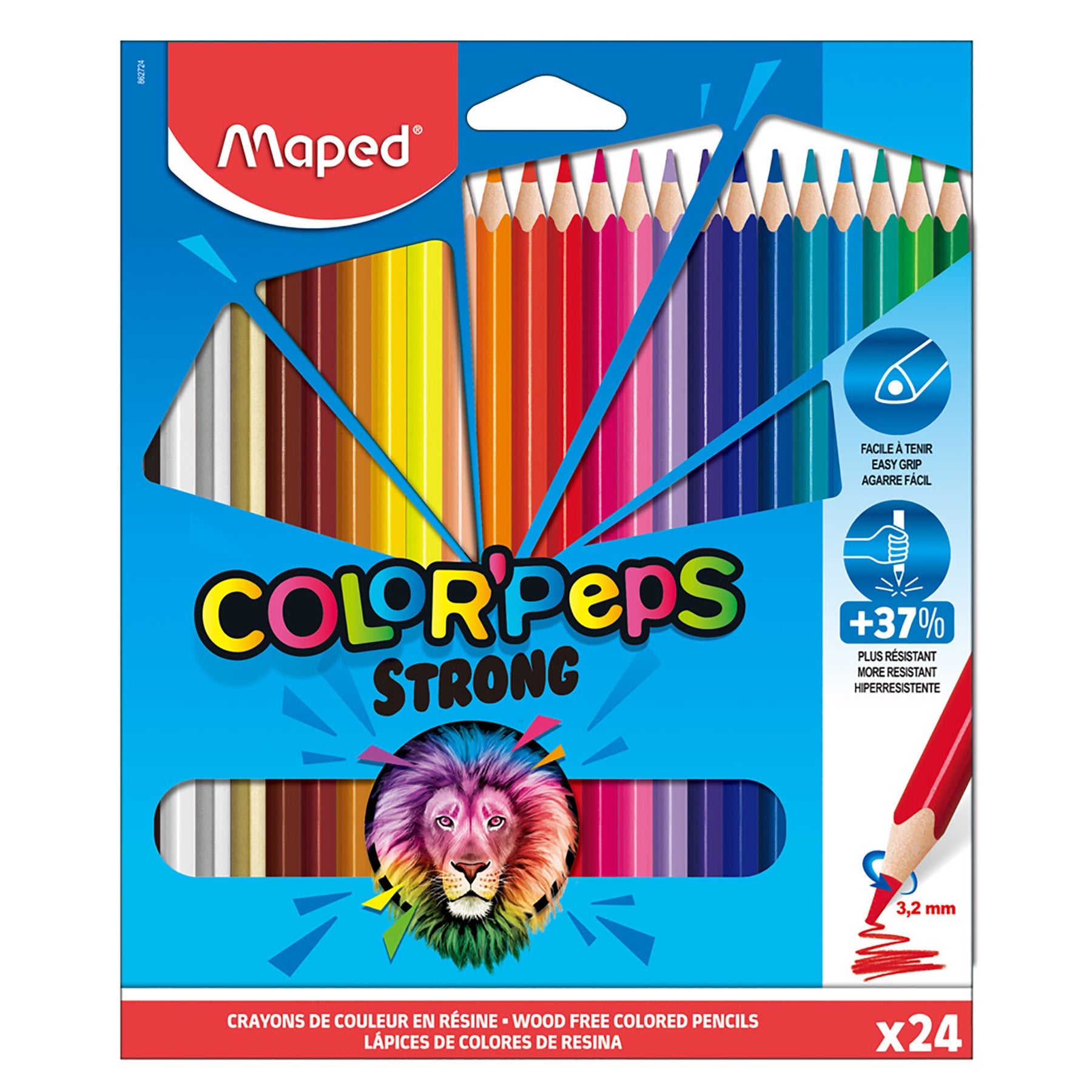 Maped Color'Peps Strong 24 Coloring Pencils 