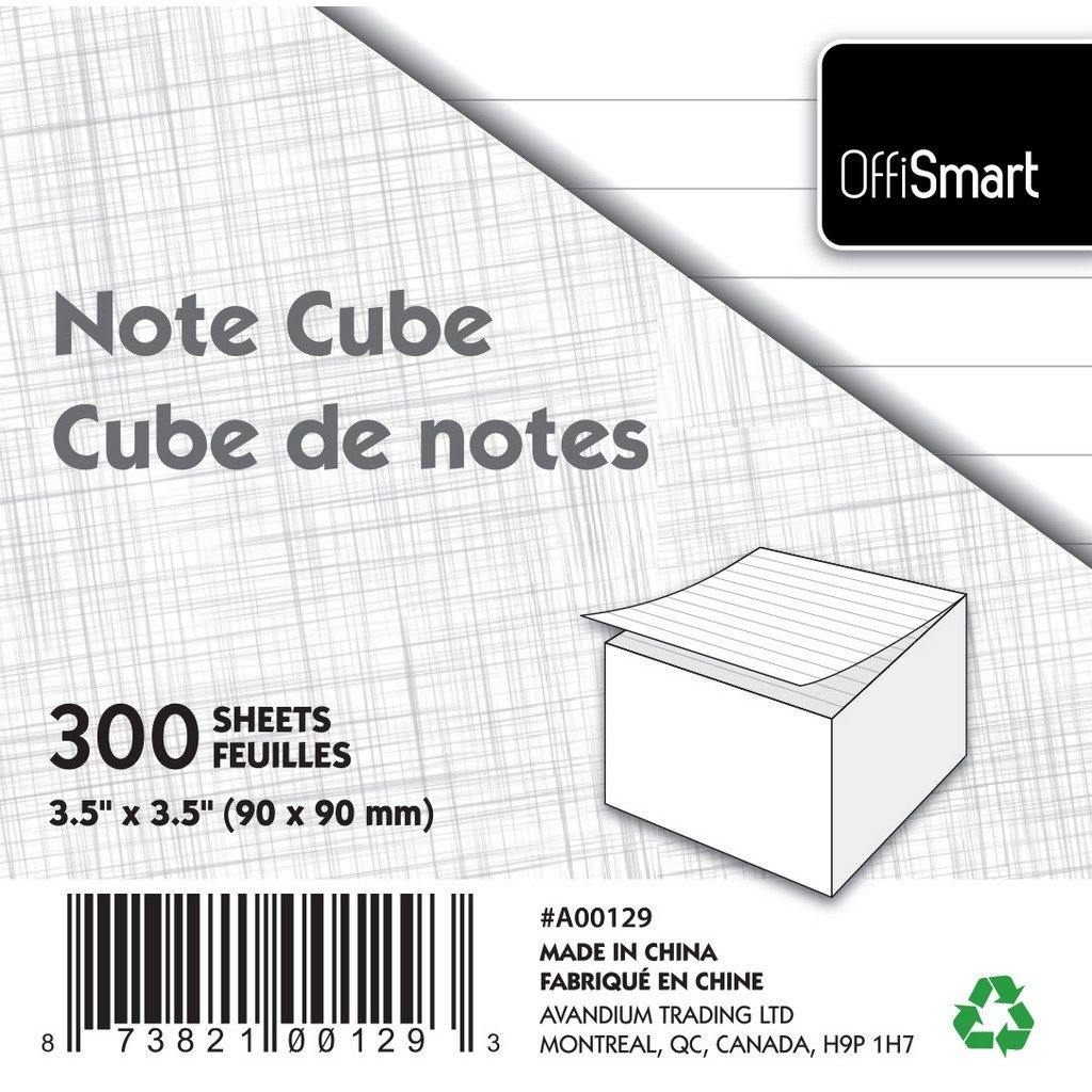 Paper Cube Lined 300 Sheets - Dollar Max Depot