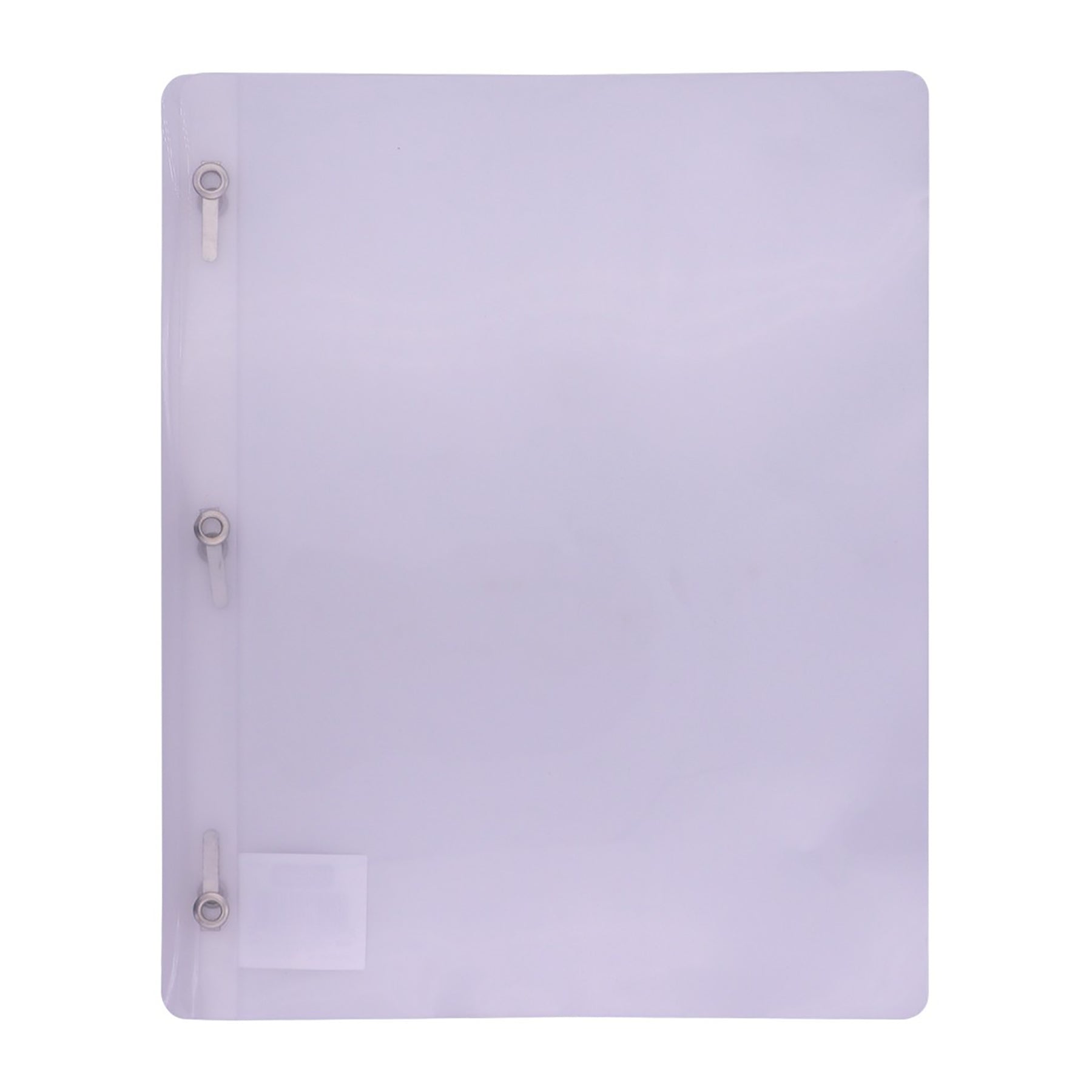 Offismart 3-Prong Report Cover Transluscent Clear Plastic 11.5x9.5in
