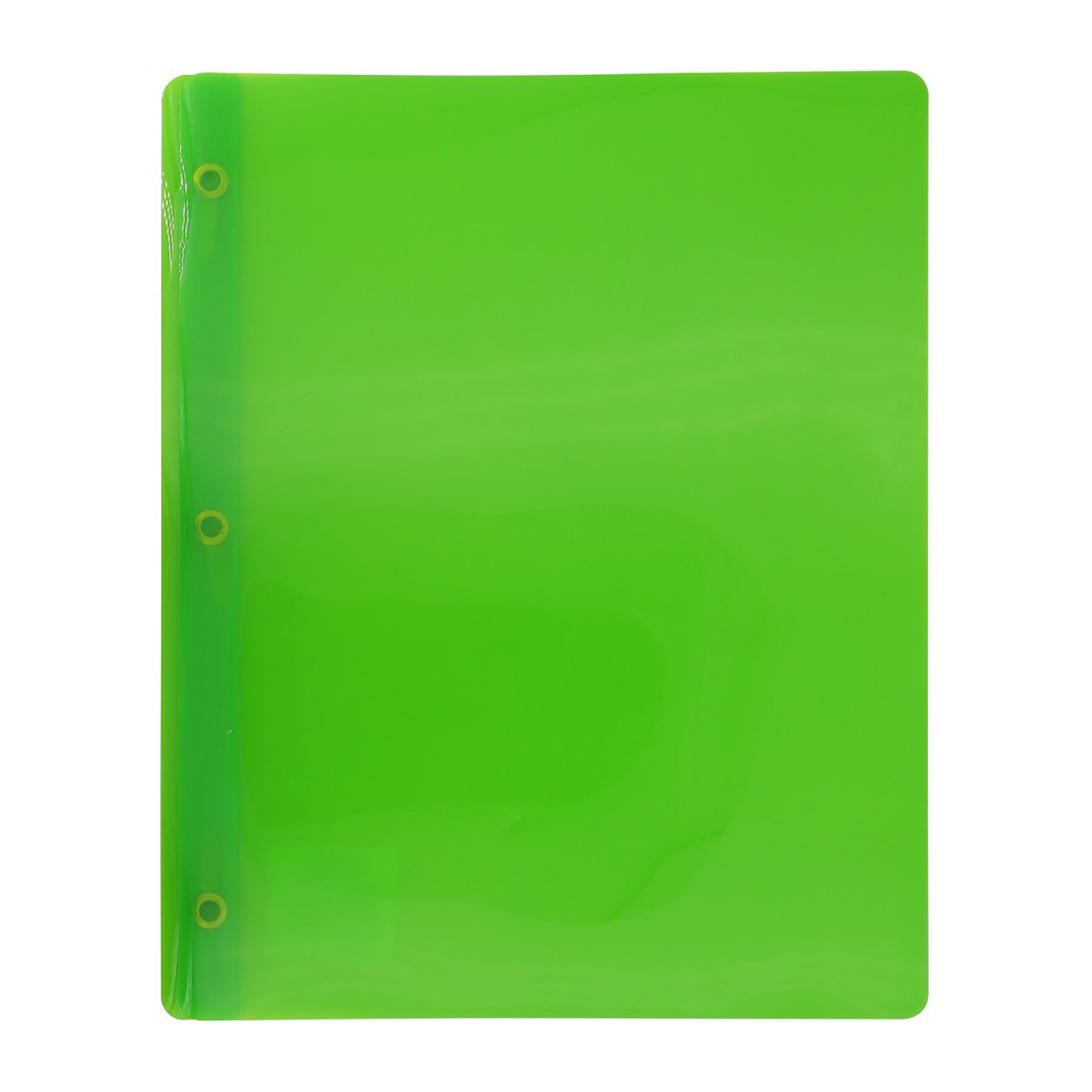 Offismart 3-Prong Report Cover Transluscent Green Plastic  11.5x9.5in