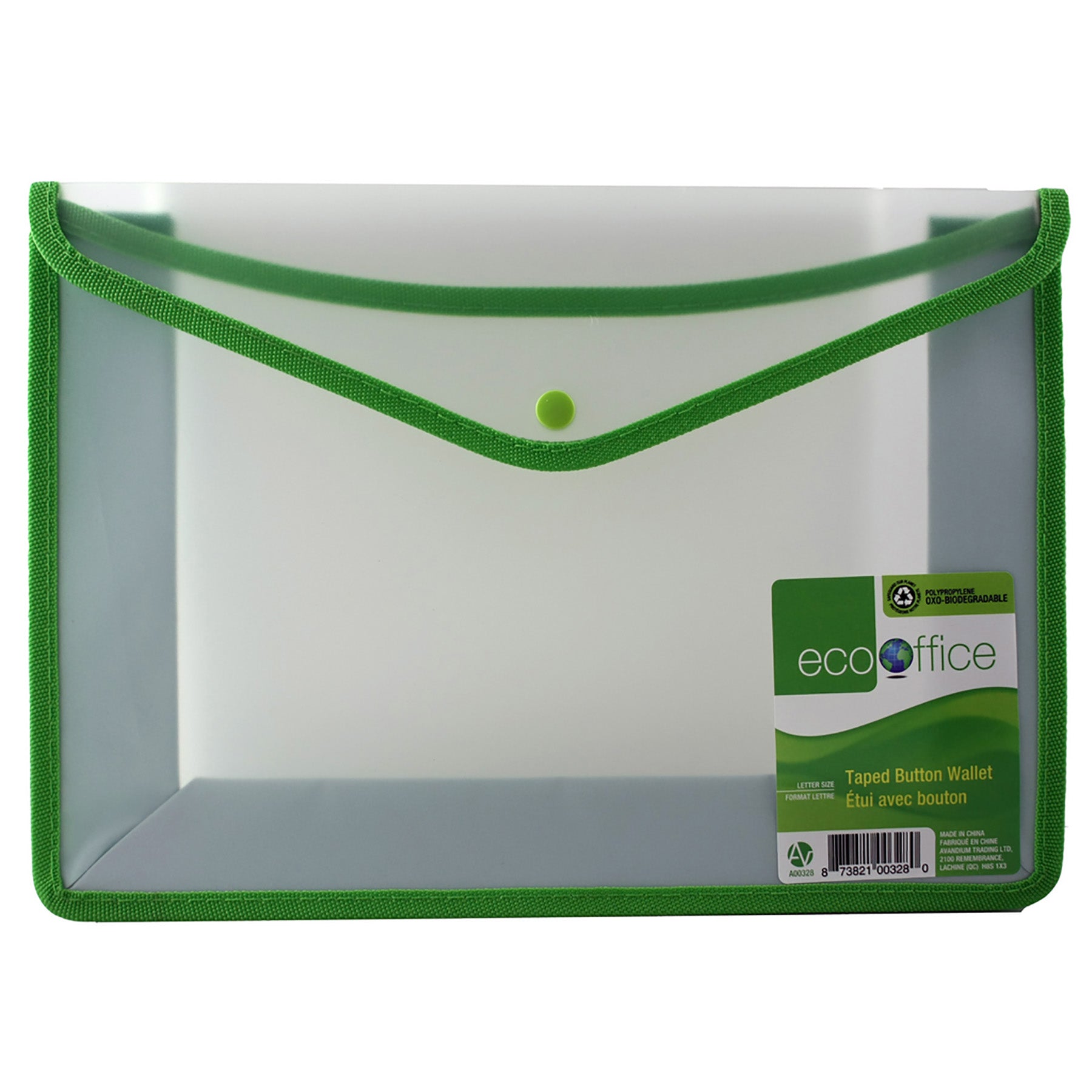EcoOffice Document Wallet Plastic High Capacity  13.25x10x3.5in