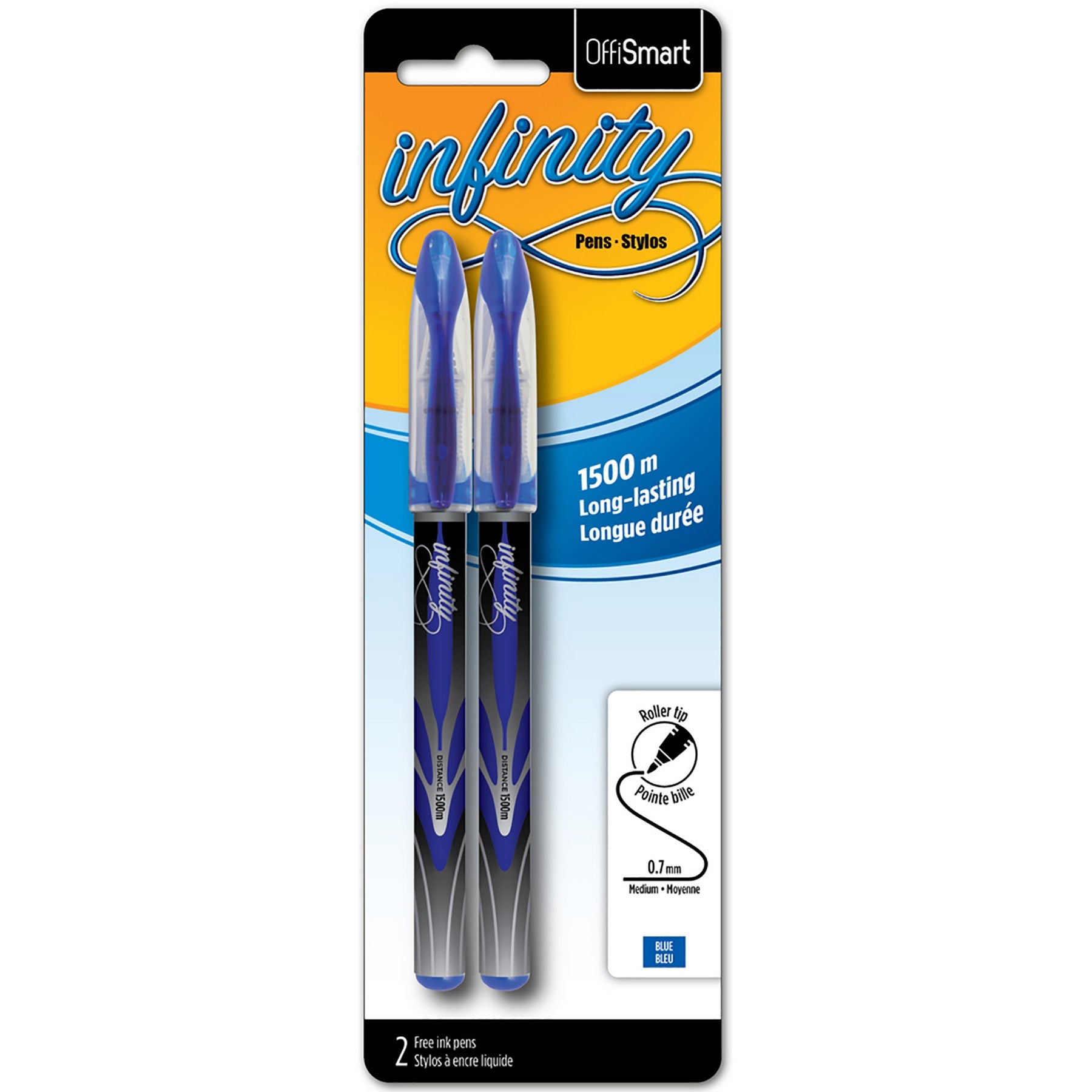 Offismart Infinity 2 Liquid Ink Pens Blue Ink 0.7mm