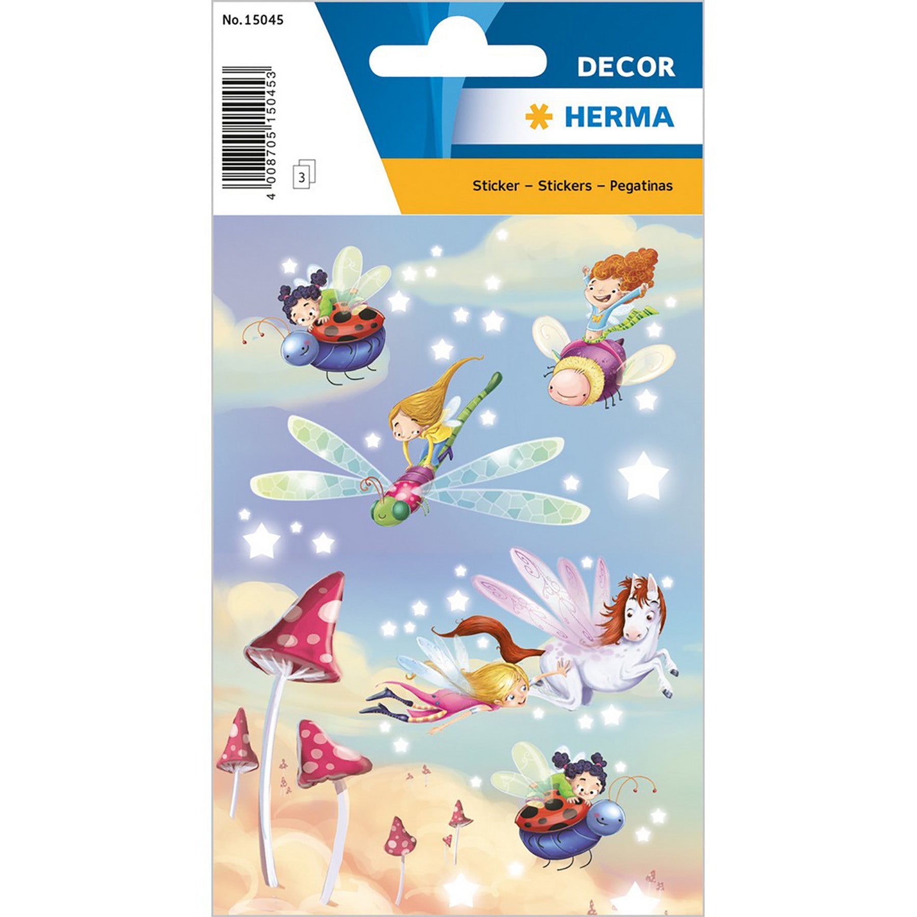Herma Décor 3 Sheets Stickers Elves Dance 4.75x3.1in Sheet
