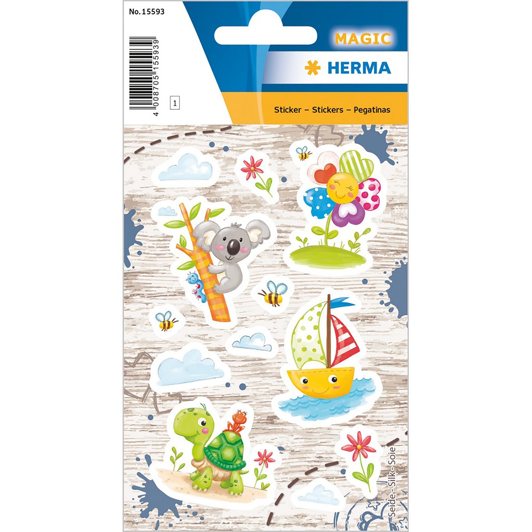 Herma Magic Stickers Sandbox Friends Silk 4.75x3.1in Sheet