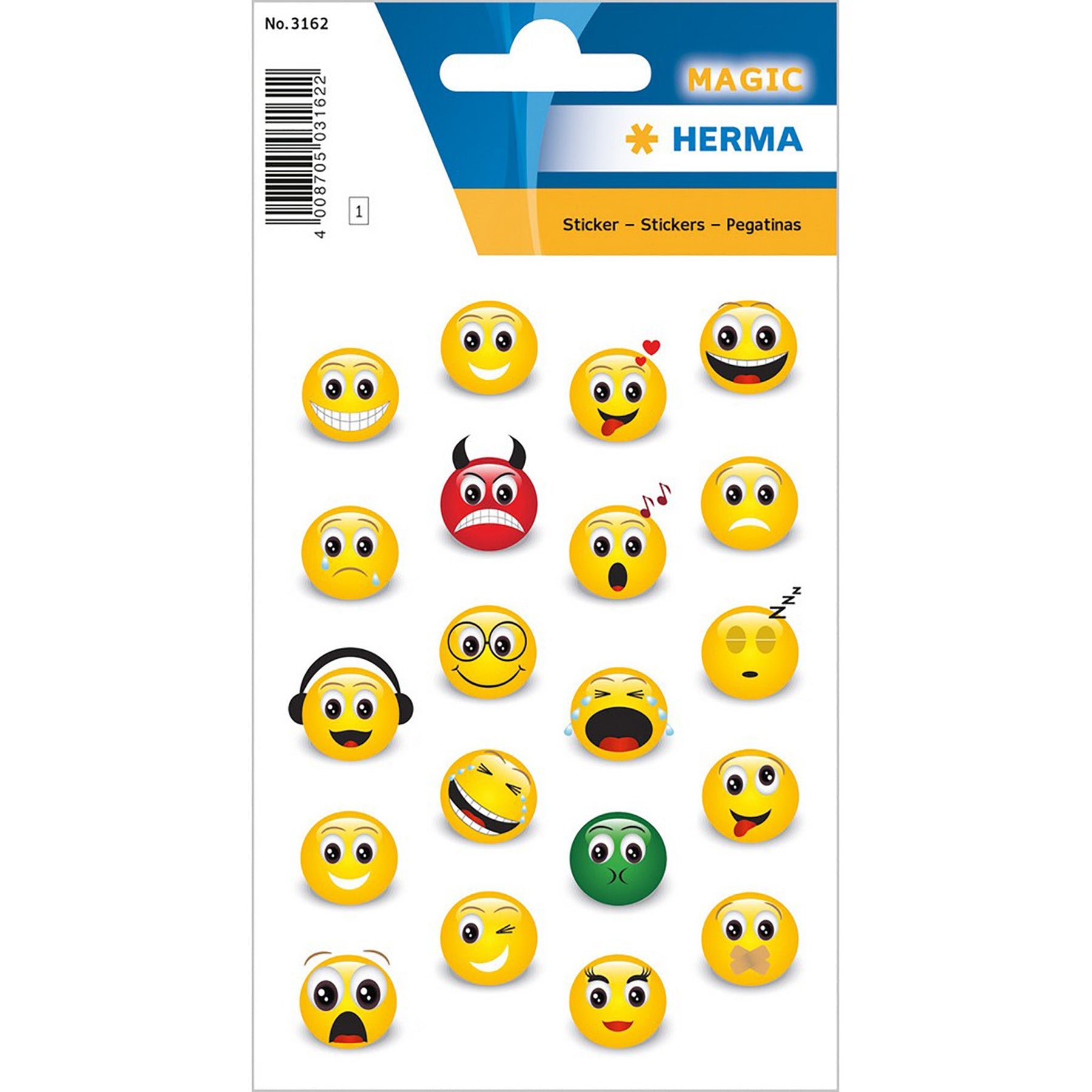 Herma Magic Stickers Emojis  4.75x3.1in Sheet