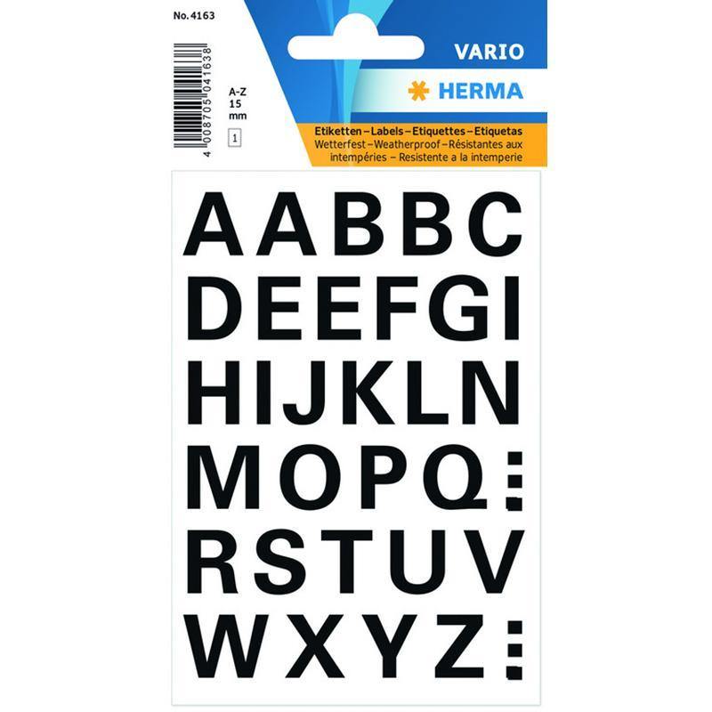 Vario Letters (A-Z) 15 Mm Black - Dollar Max Dépôt