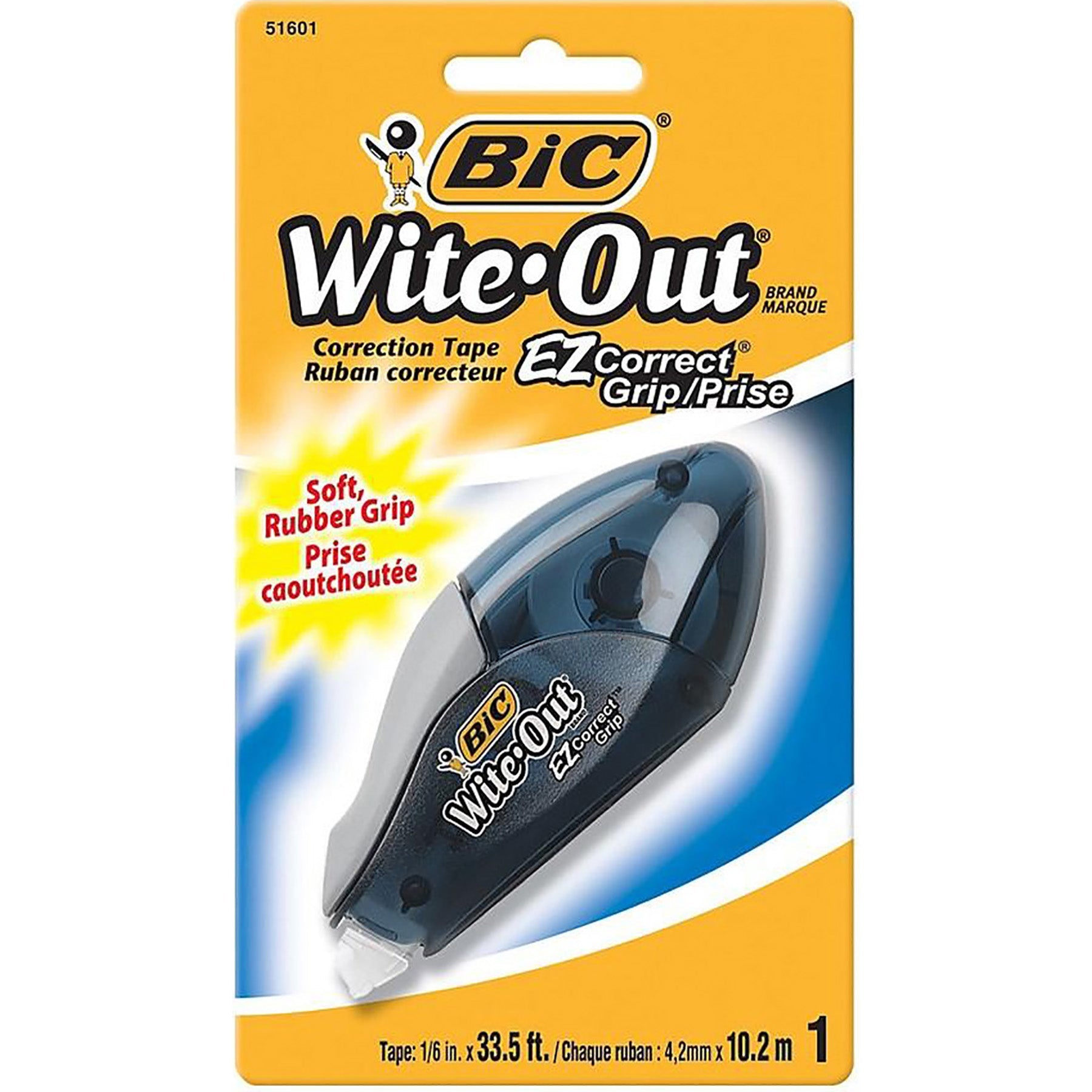 Bic Wite-out Correction Tape with Soft Grip 0.1in x 33.5ft