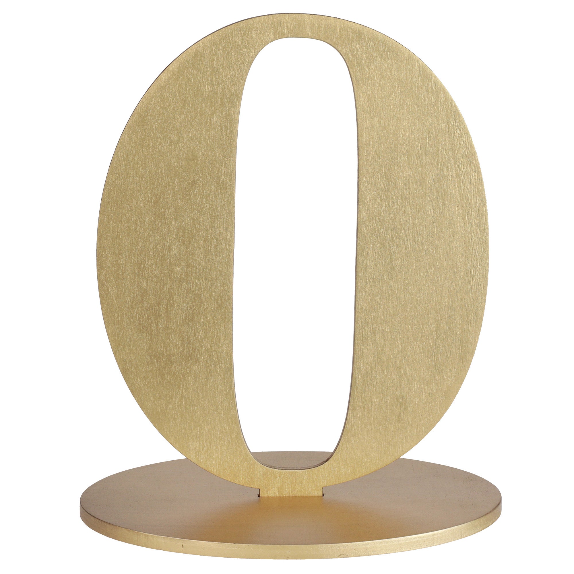Number 0 Name Holder Gold Metallic 5.5x3.5x6.7in