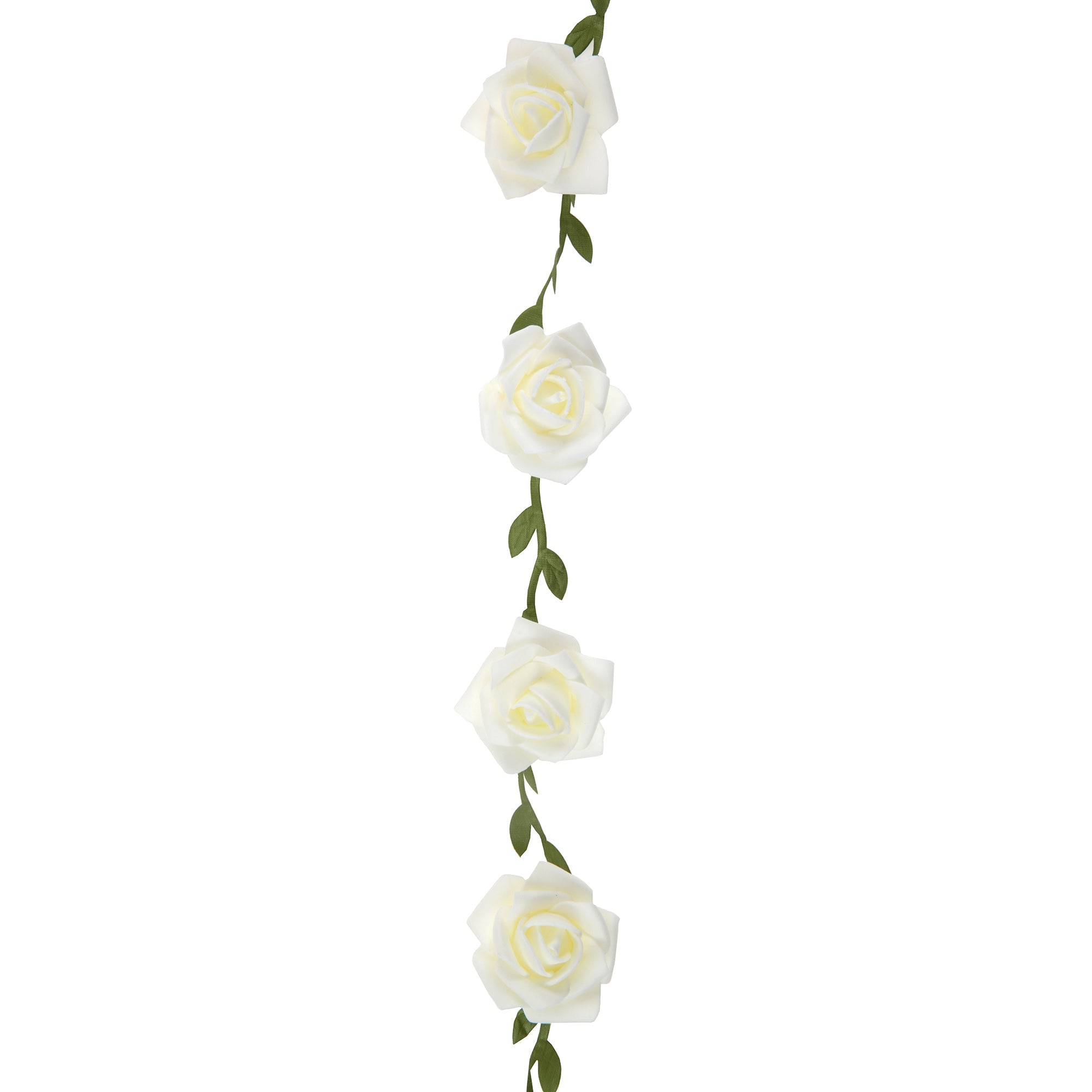 White Roses Garland  2x47in