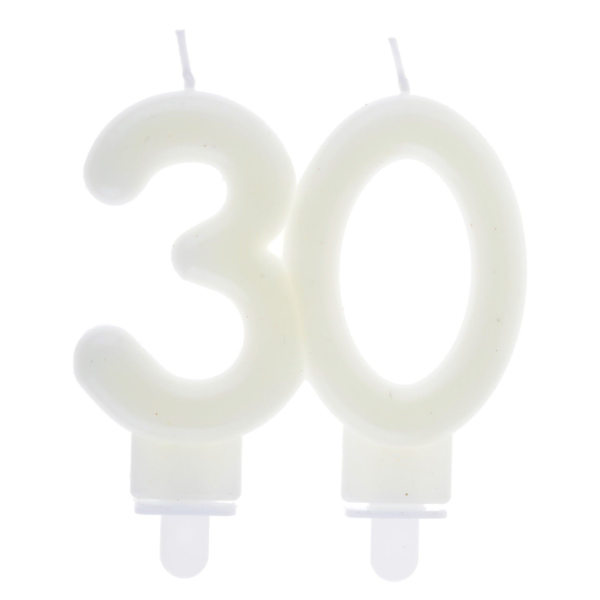 Age 30 Birthday Candle Phosphorescent 3x3.5in