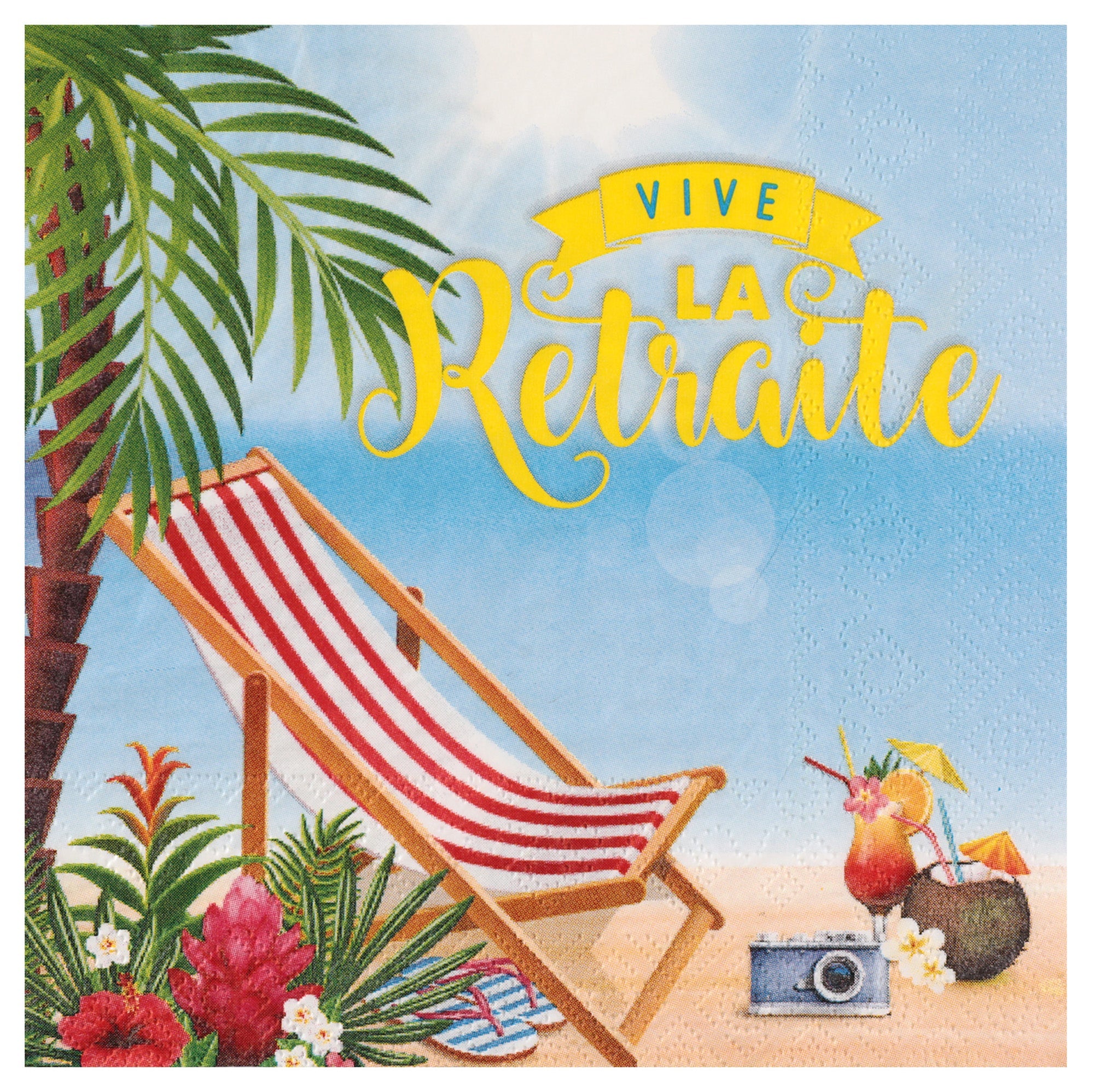 Vive La Retraite 20 Luncheon Napkins 13x13in