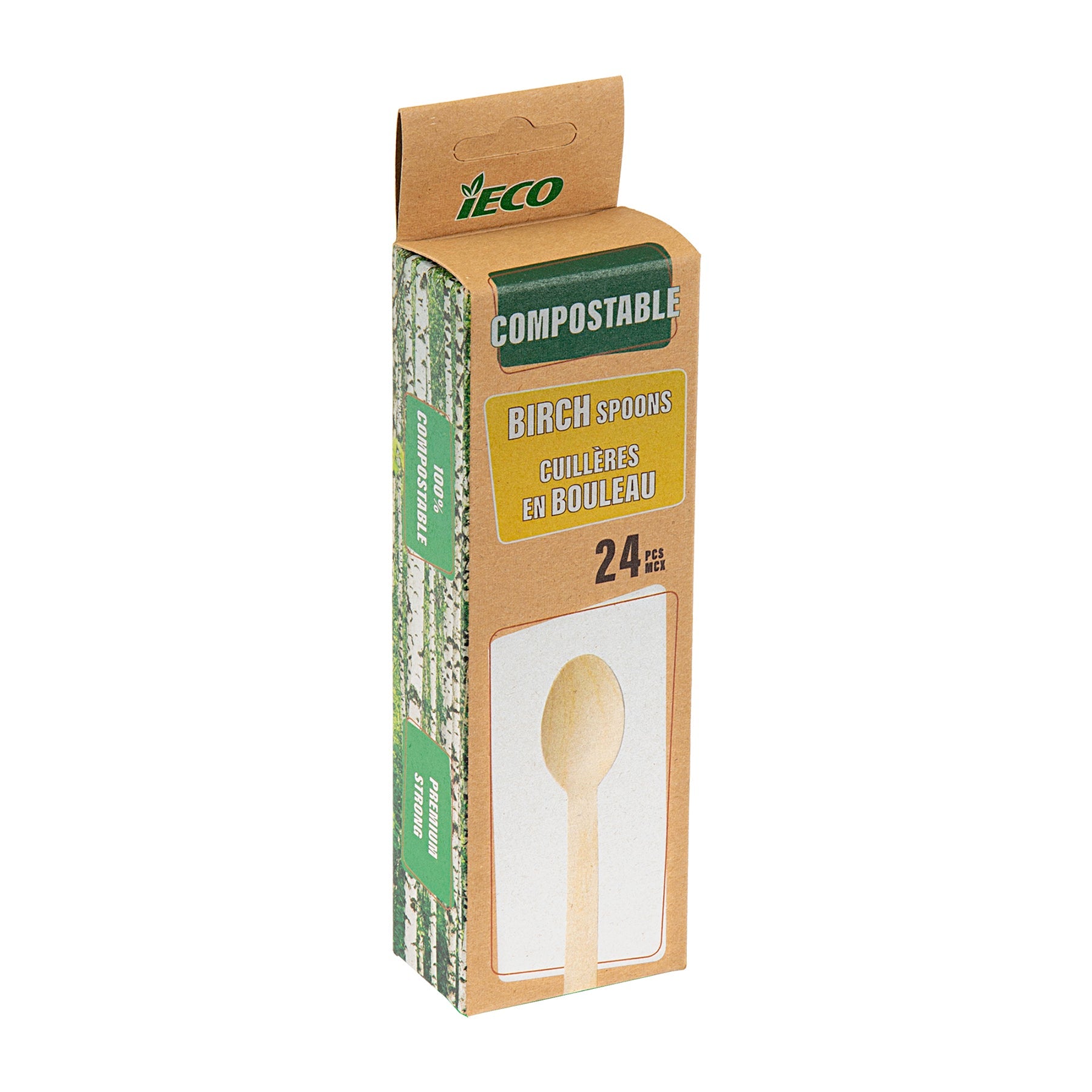 iEco 24 Birch Spoons 6.25in