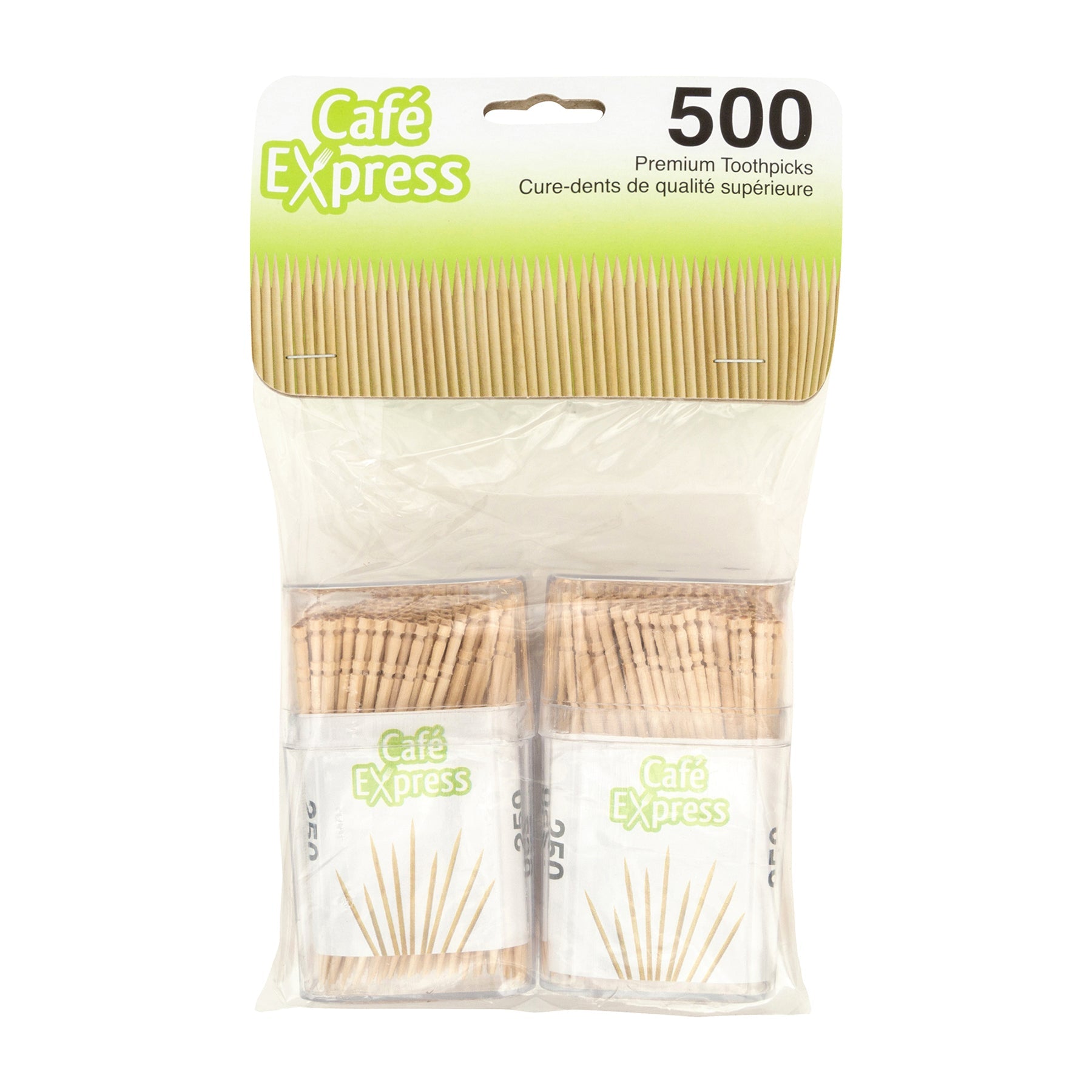 Café Express 500 Wood Toothpicks 2 x 250 each