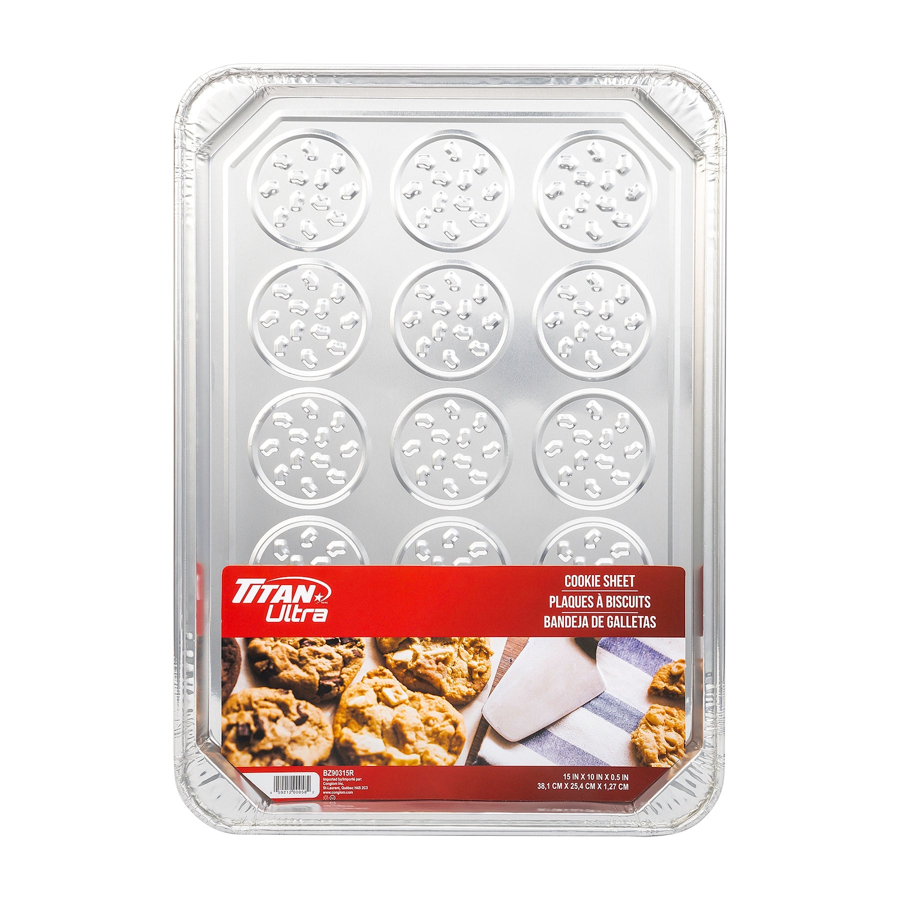 Titan Aluminium Cookie Sheet 15x10x0.5in