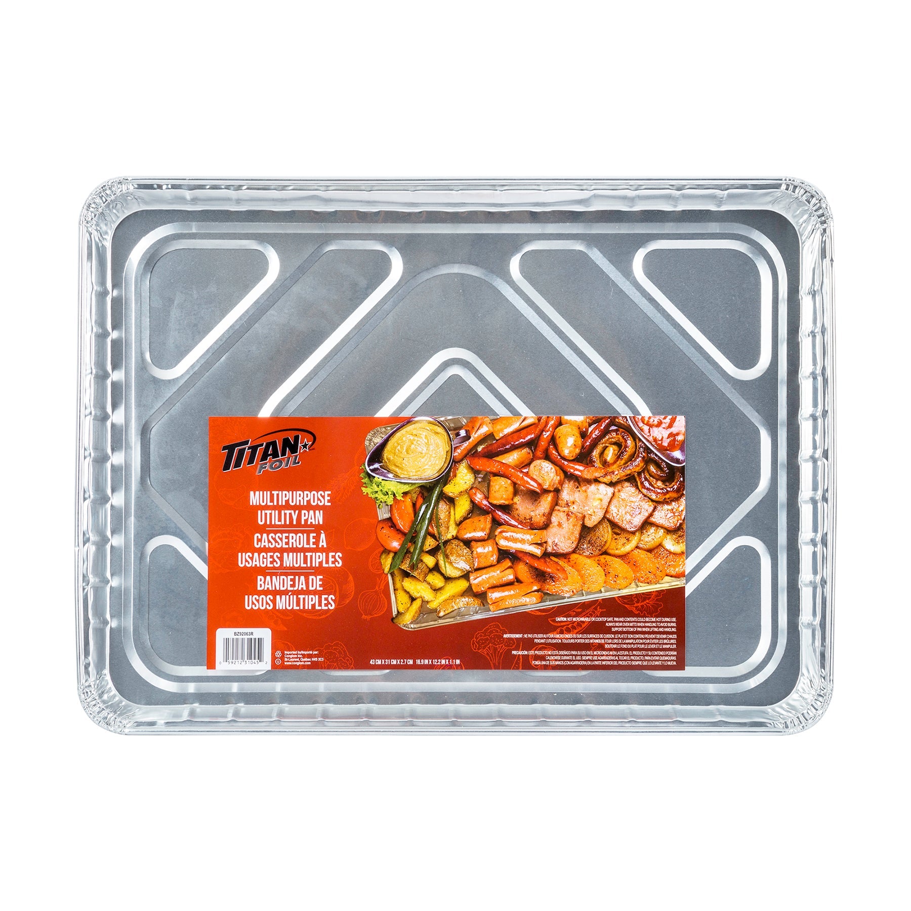 Titan Multipurpose Aluminium Utility Pan 16.9x12.2x1.1in