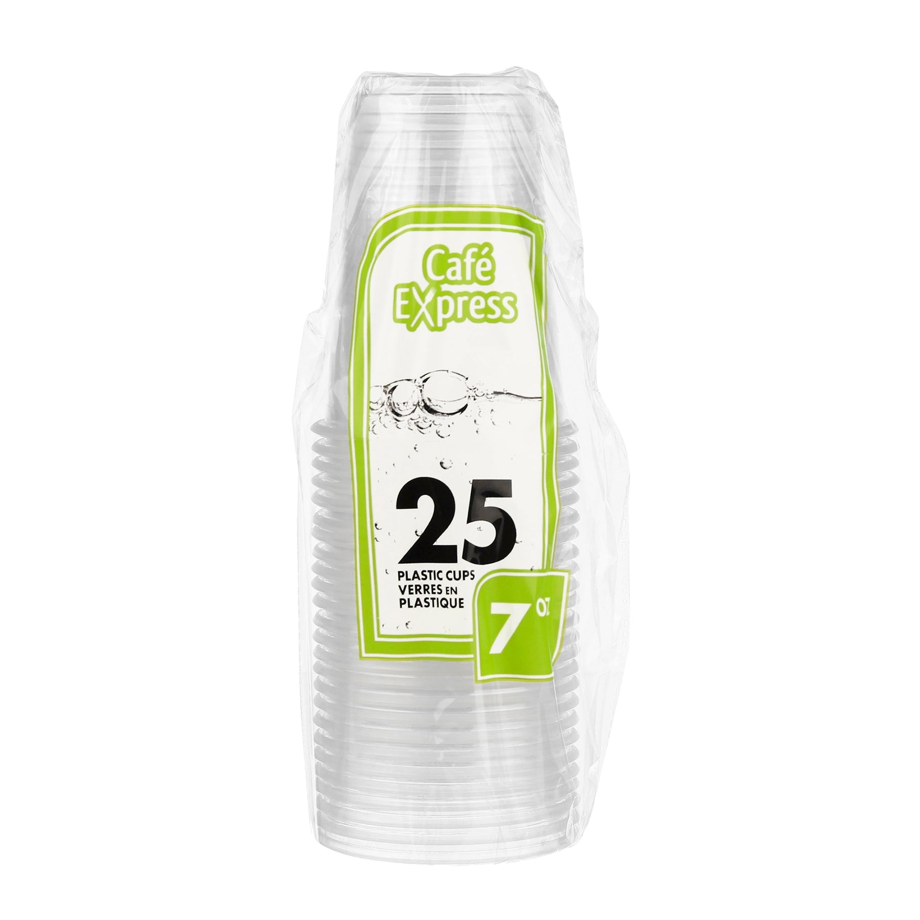 Café Express 25 Cups Clear Plastic 7oz